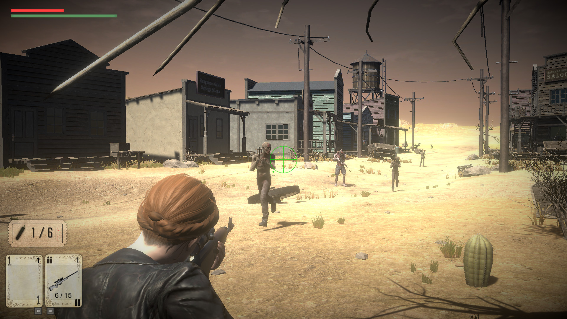 Gunslingers of the Wasteland vs. The Zombies From Mars screenshot 1