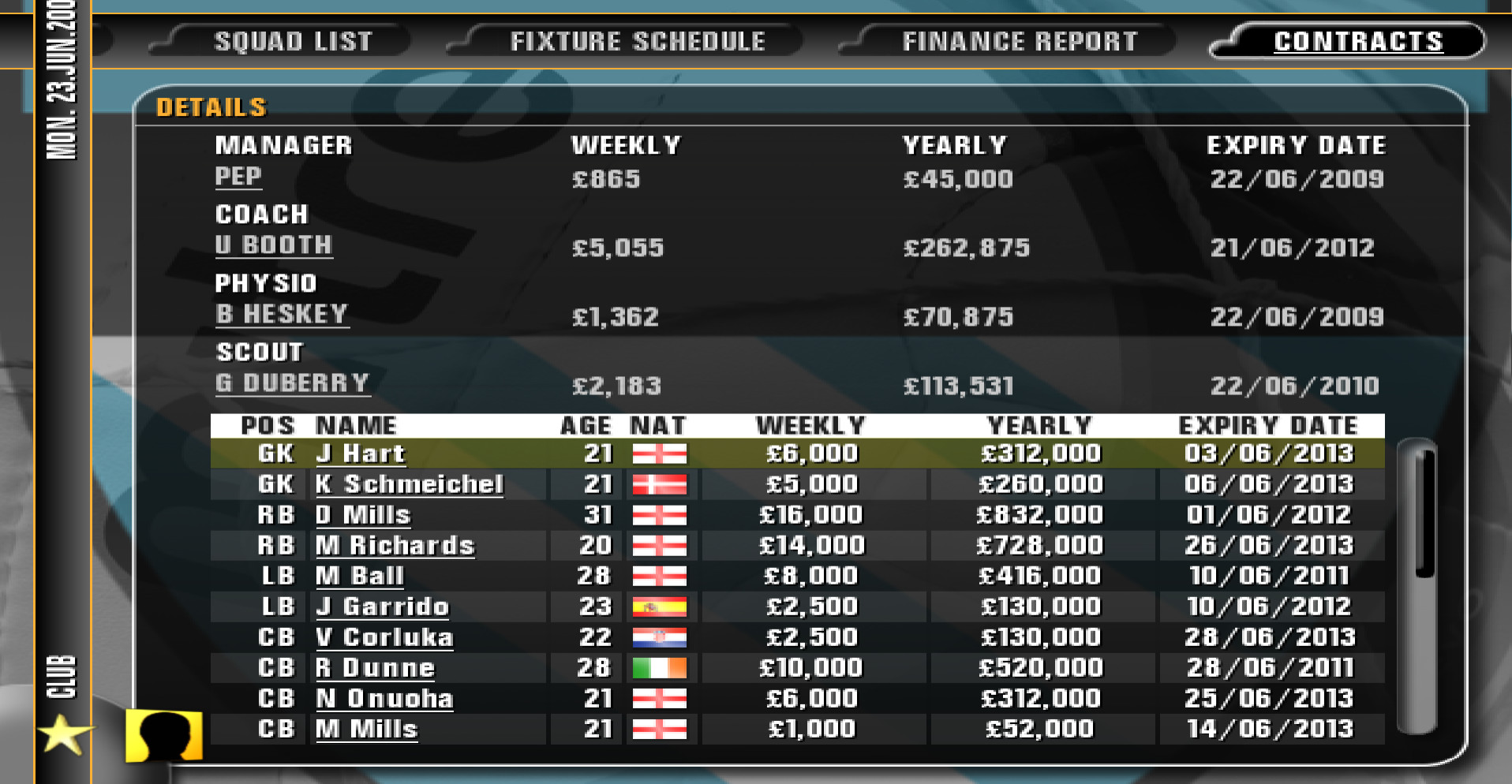 Premier Manager 09 screenshot 2