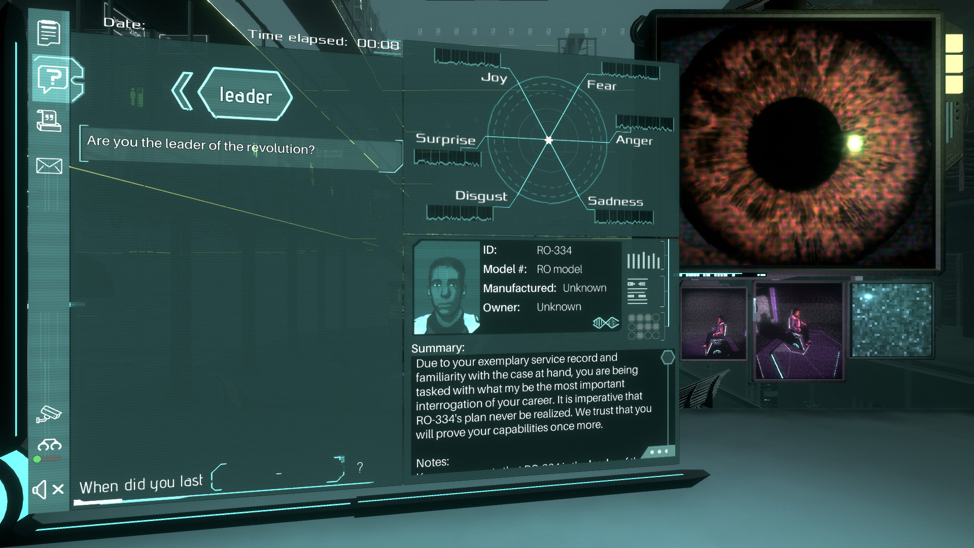 Silicon Dreams | cyberpunk interrogation screenshot 8