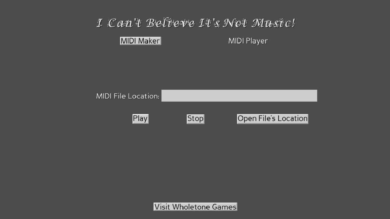 I Can't Believe It's Not Music! screenshot 2