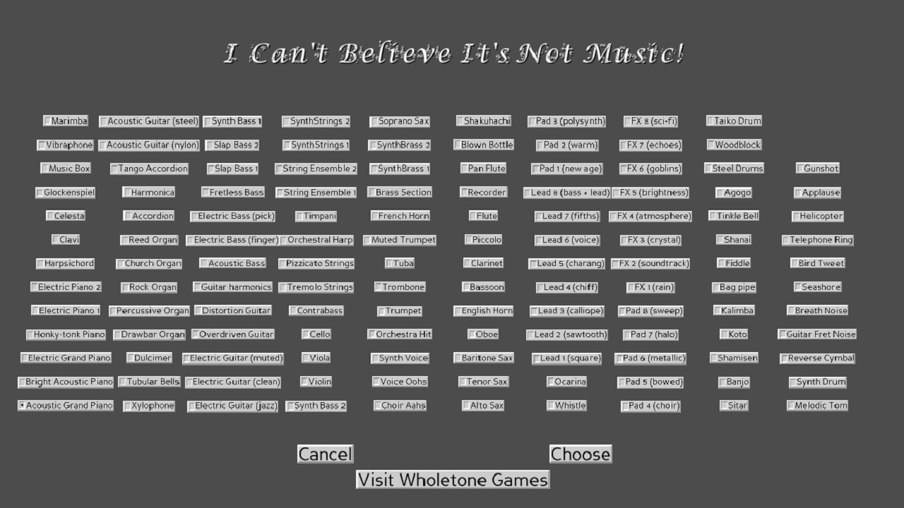 I Can't Believe It's Not Music! screenshot 3
