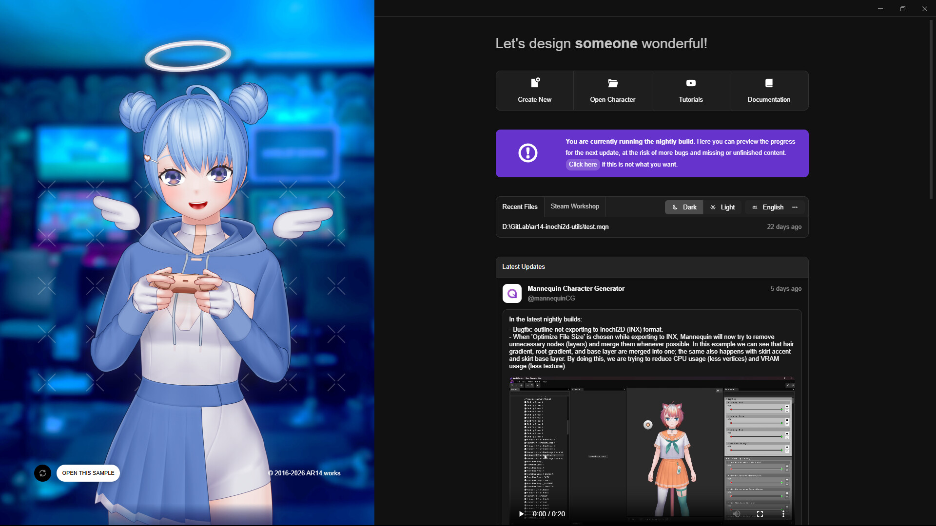 Mannequin Character Generator screenshot 1