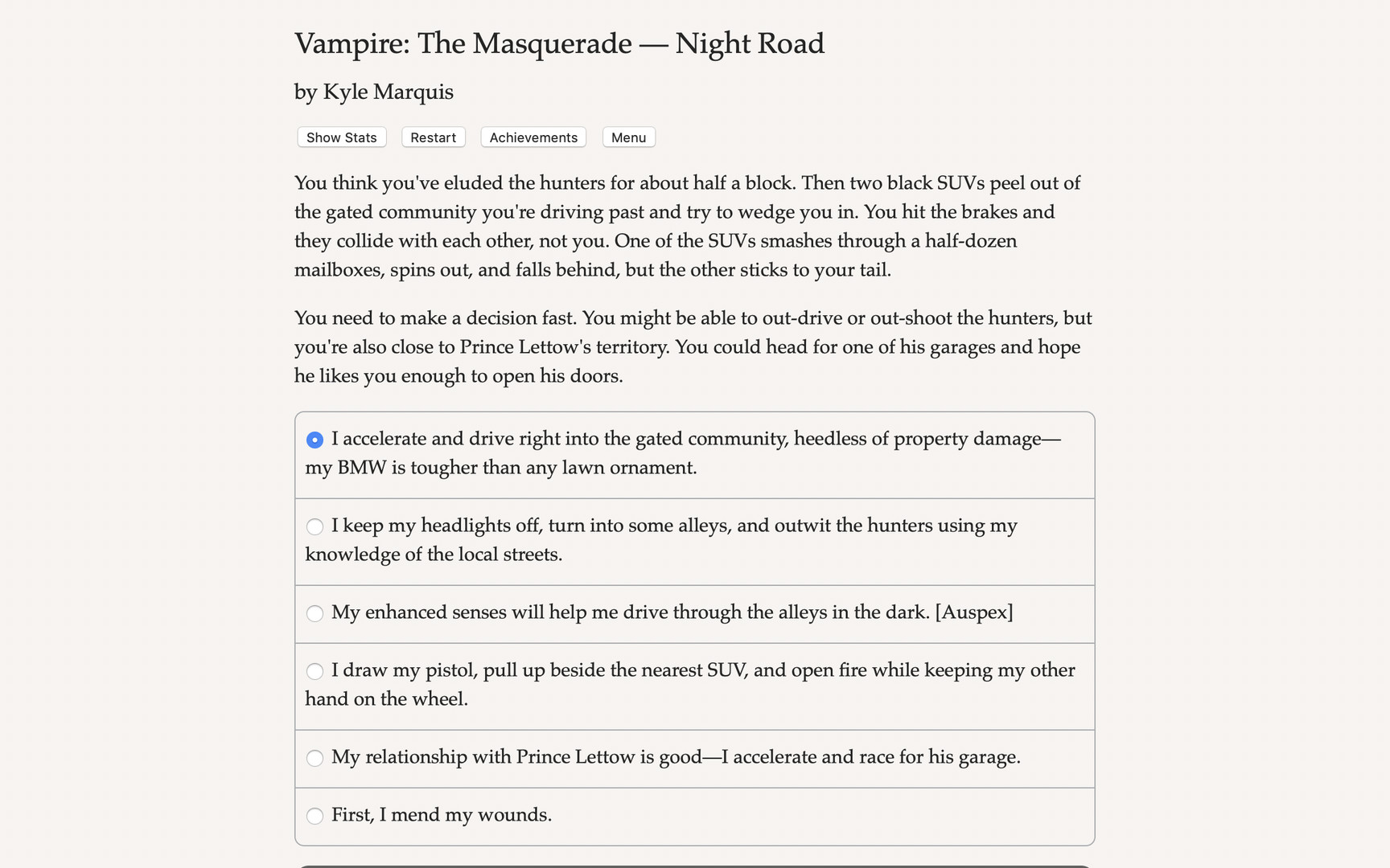 Vampire: The Masquerade — Night Road screenshot 4