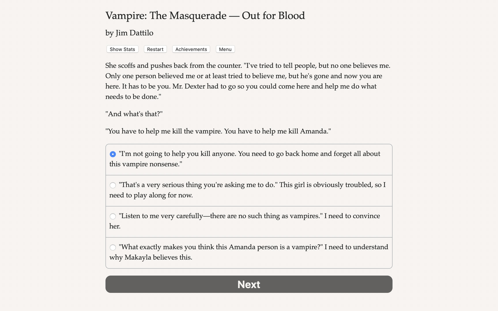 Vampire: The Masquerade — Out for Blood screenshot 2