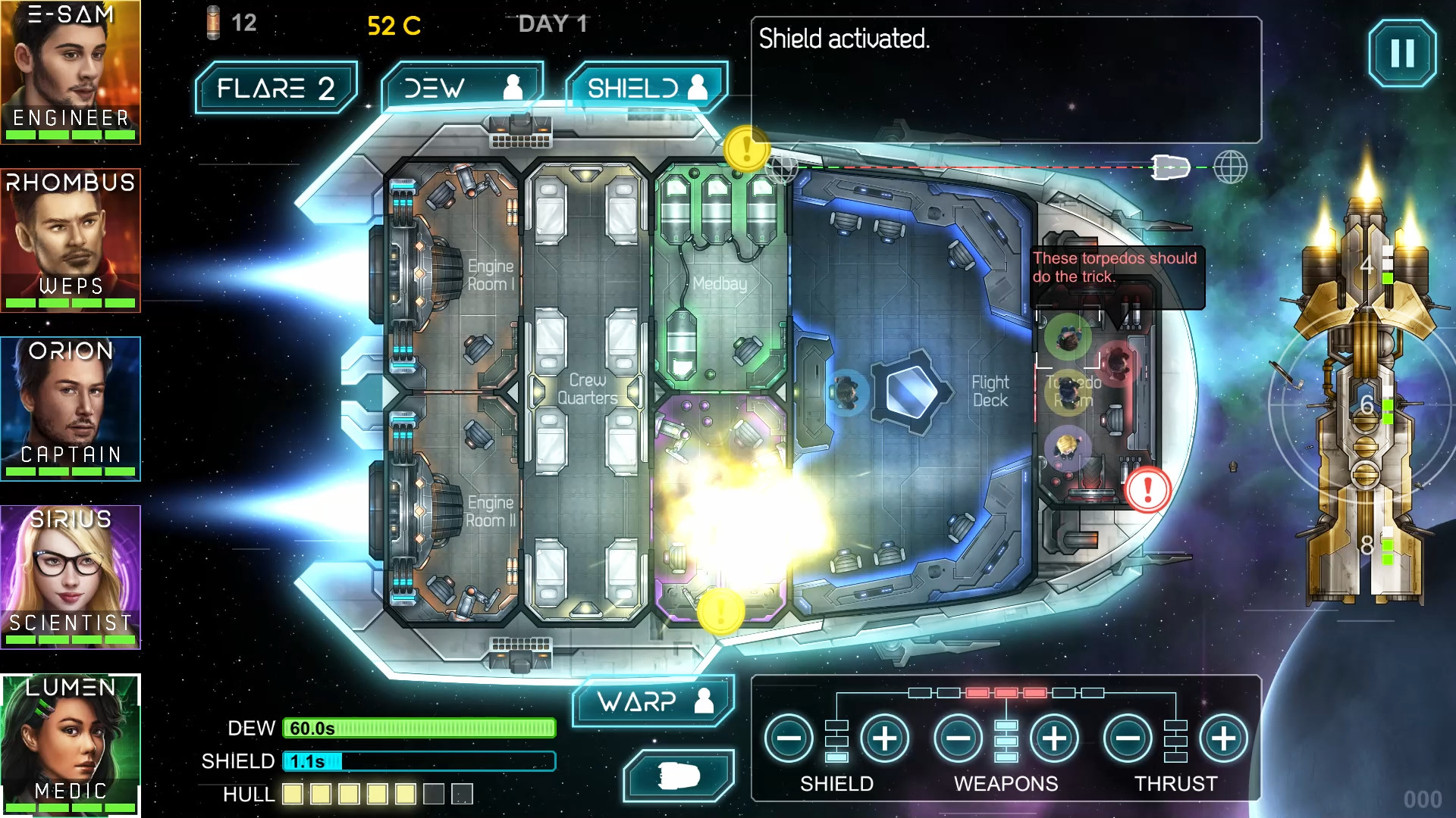 Heliconian - Starship Crew Control screenshot 10