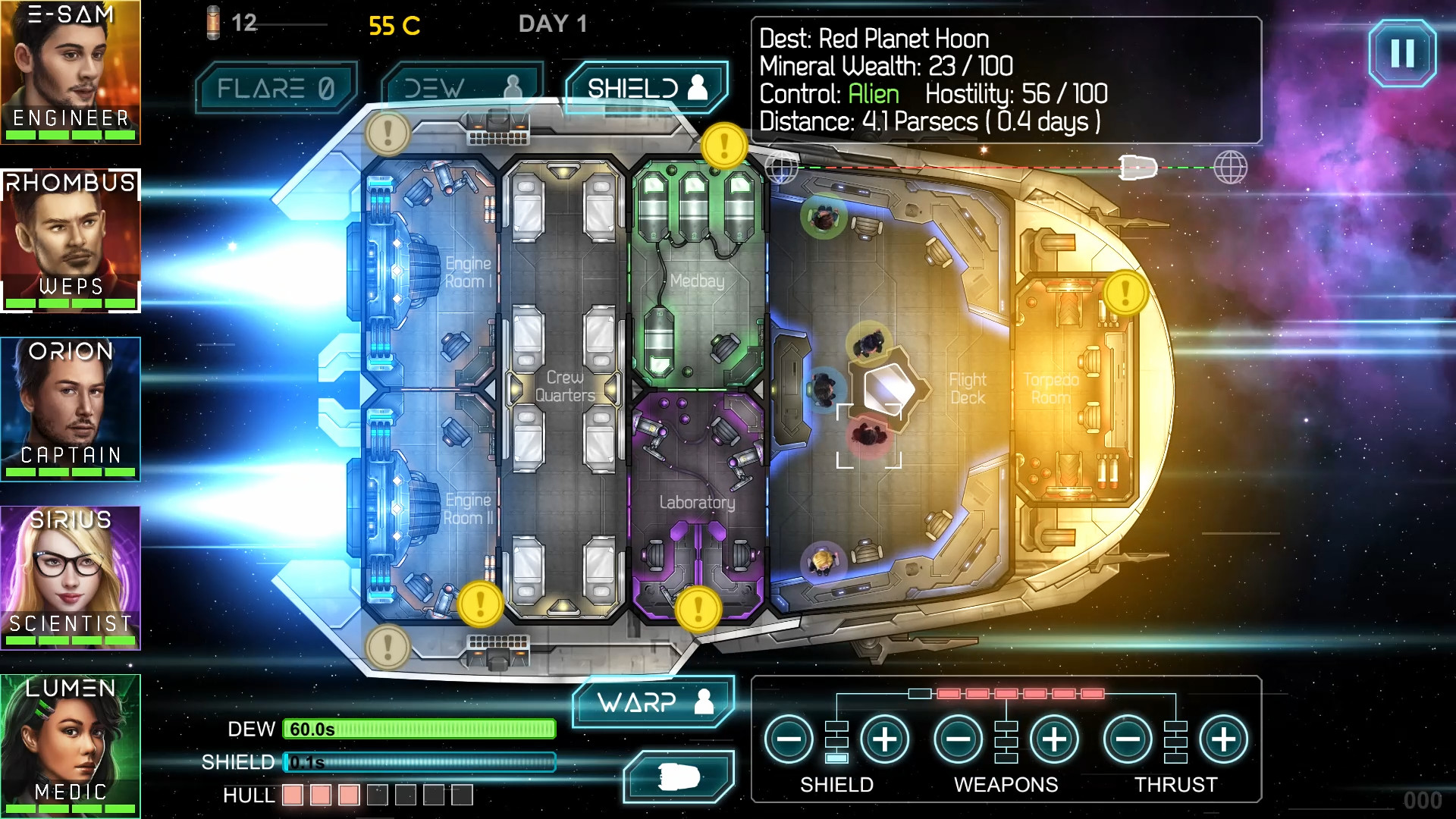 Heliconian - Starship Crew Control screenshot 5