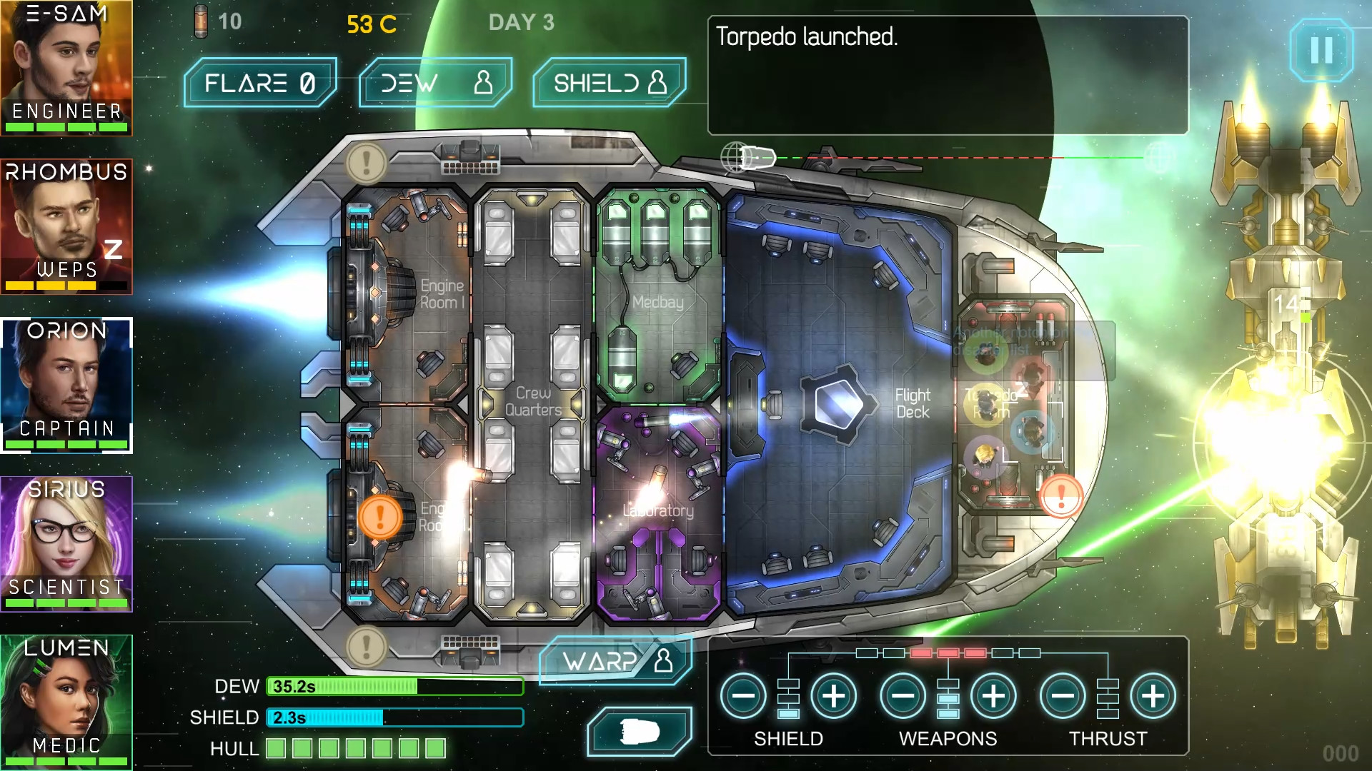 Heliconian - Starship Crew Control screenshot 3