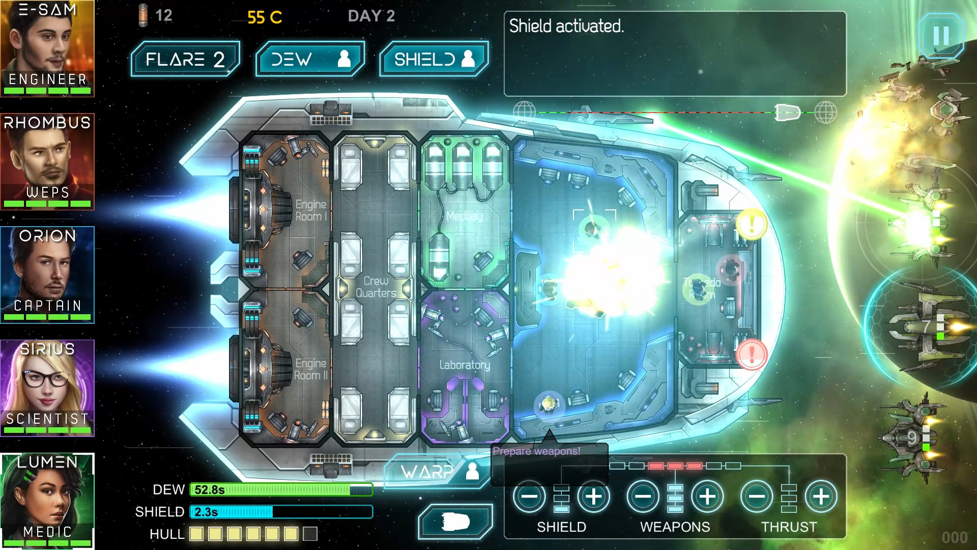 Heliconian - Starship Crew Control screenshot 1