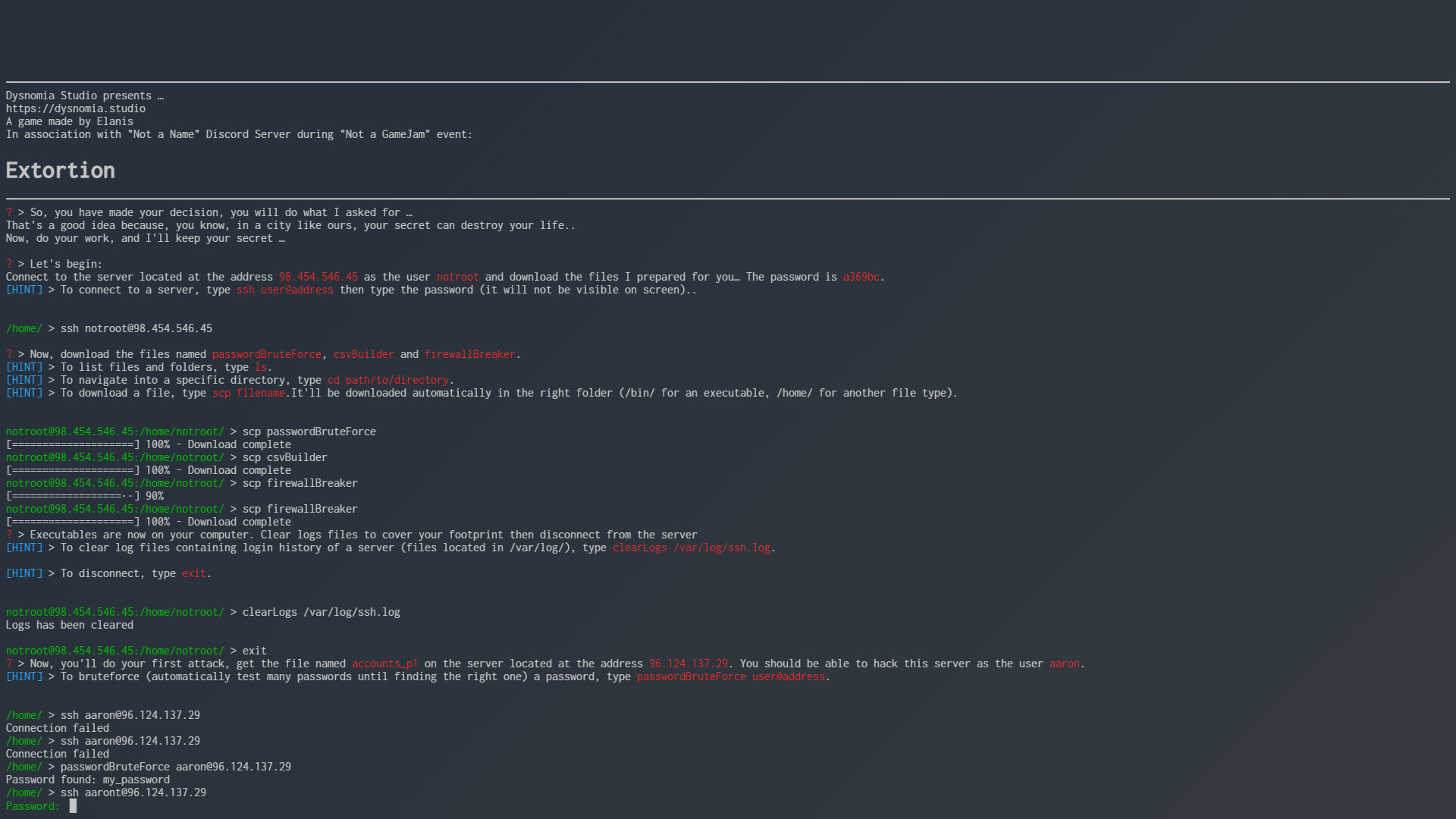 Extortion screenshot 2