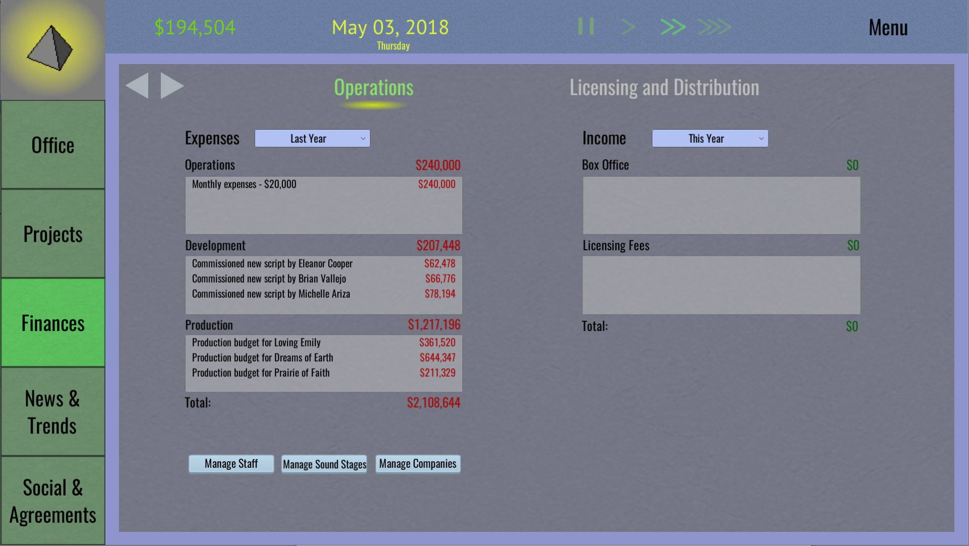 Tinseltown Tycoon screenshot 2