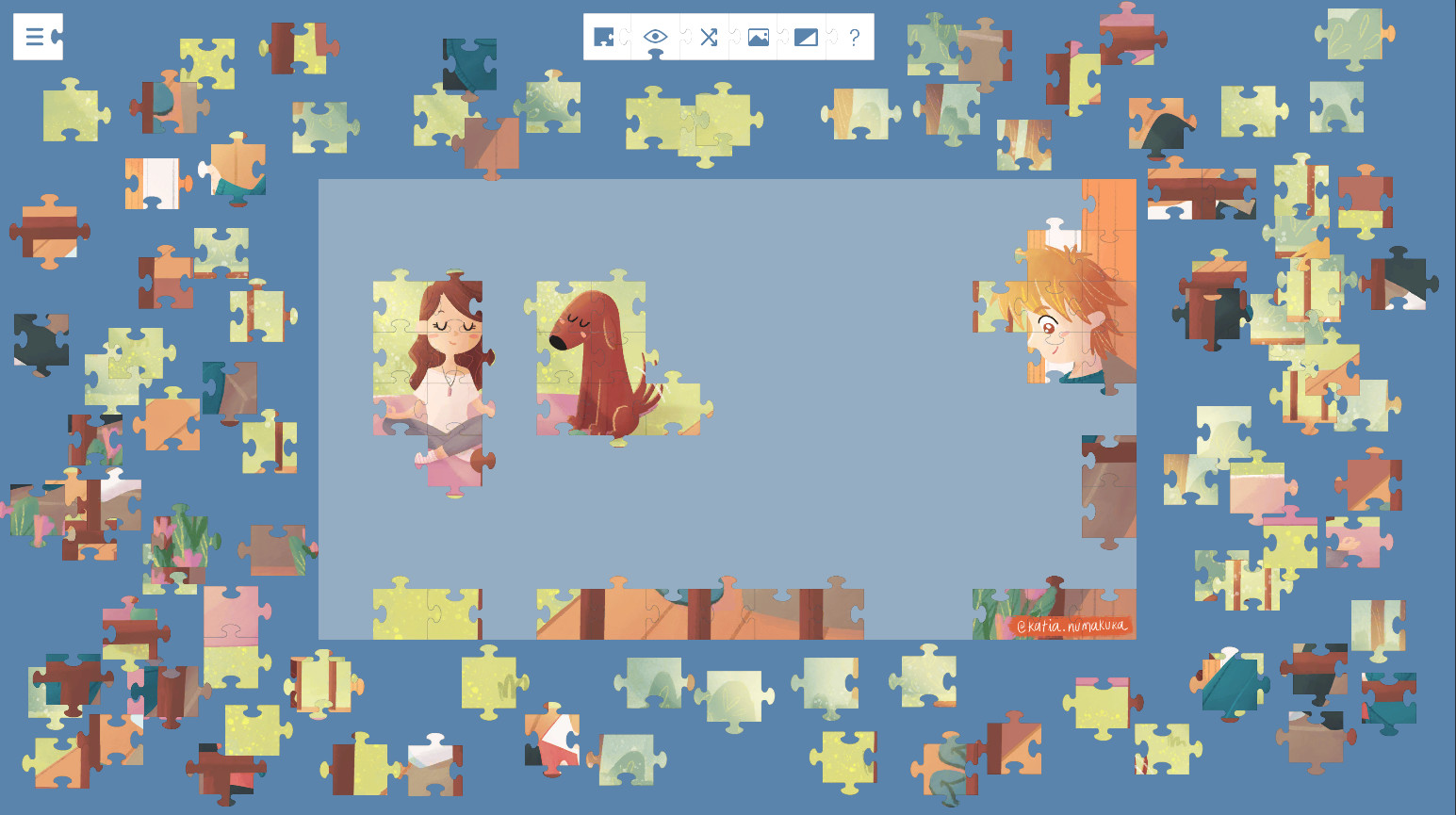 Lucky and a life worth living - a jigsaw puzzle tale screenshot 5