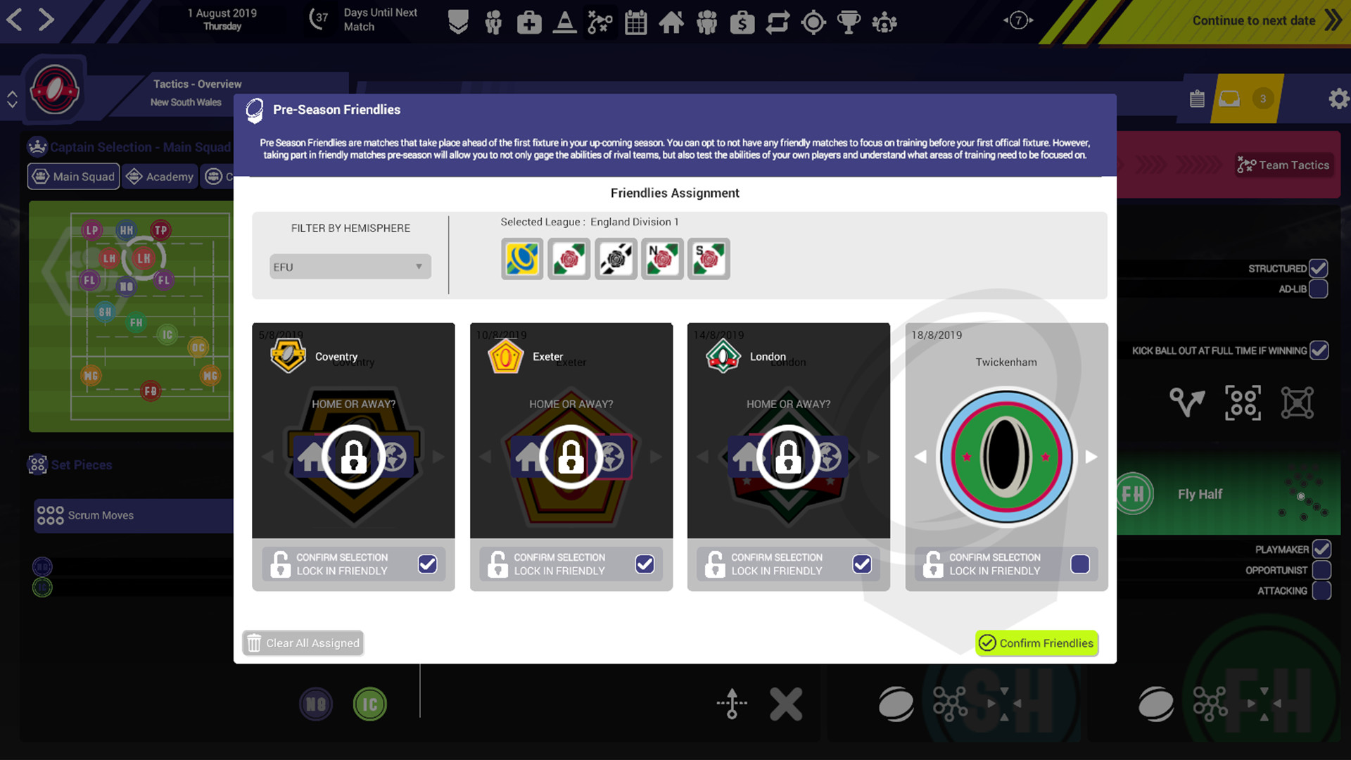Rugby Union Team Manager 3 screenshot 17