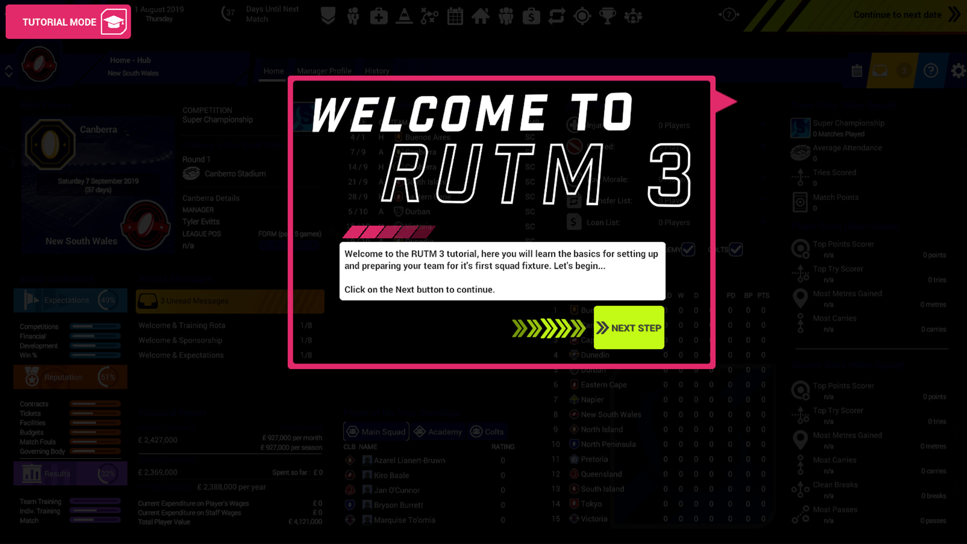 Rugby Union Team Manager 3 screenshot 19