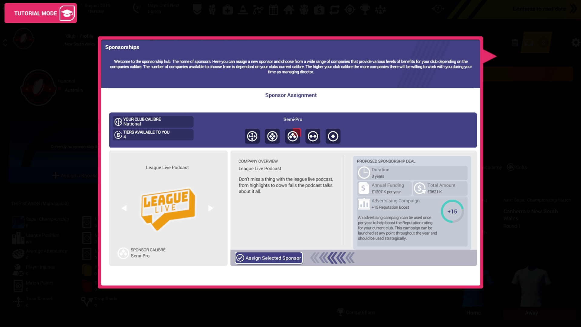 Rugby Union Team Manager 3 screenshot 13