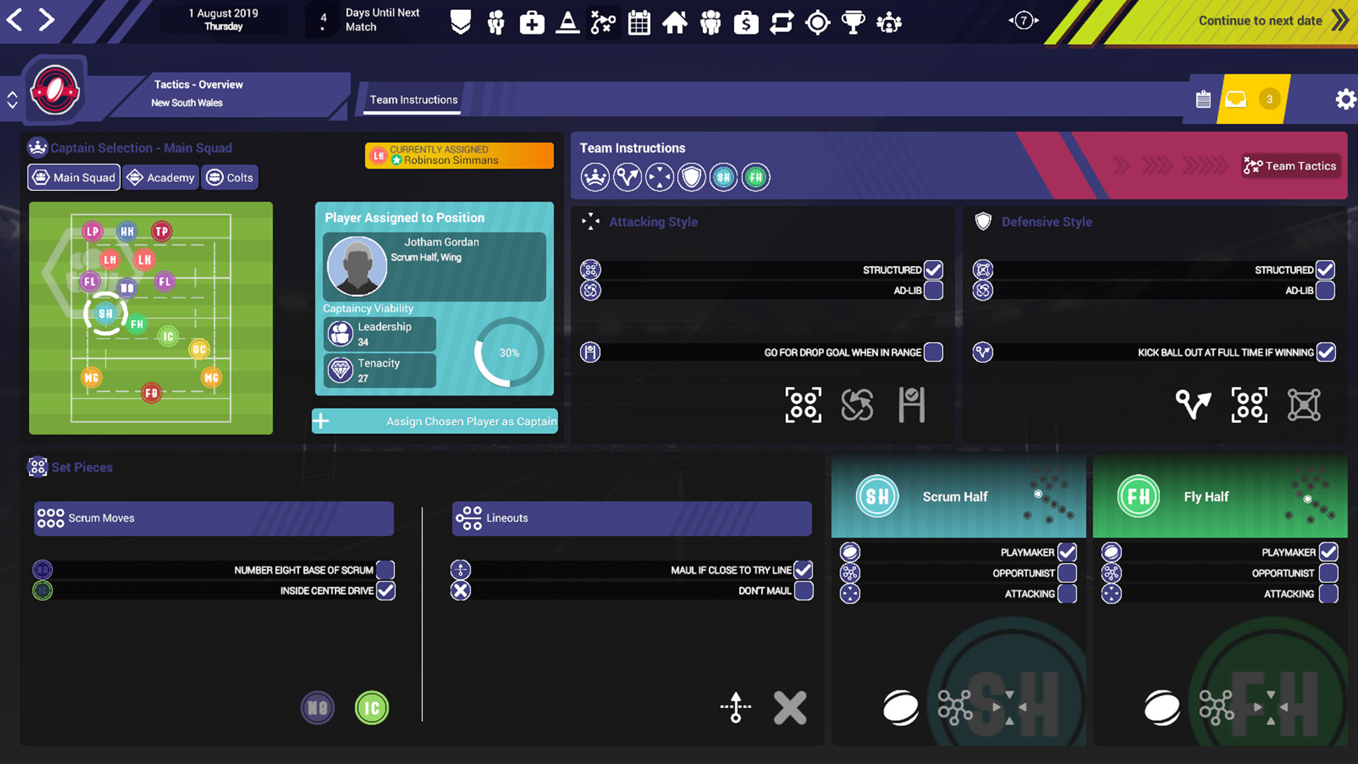 Rugby Union Team Manager 3 screenshot 6