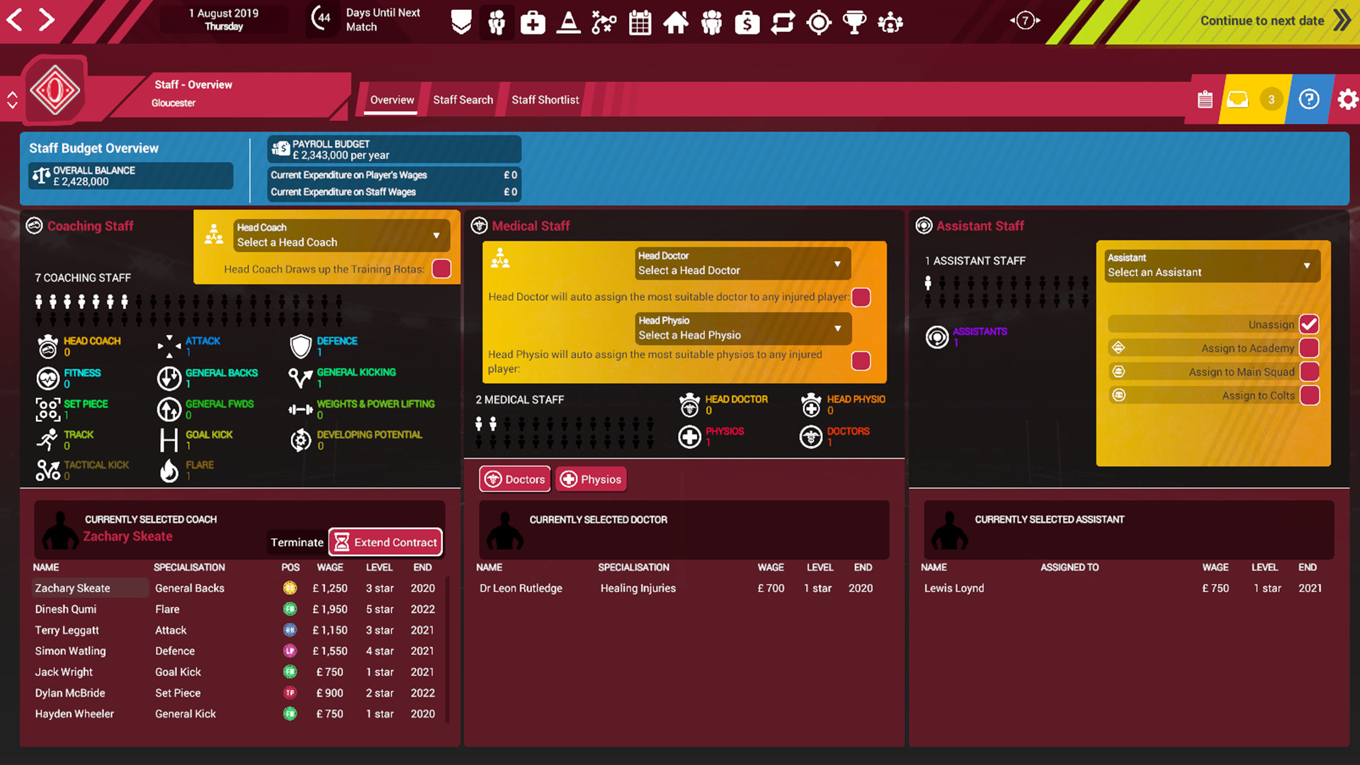 Rugby Union Team Manager 3 screenshot 21