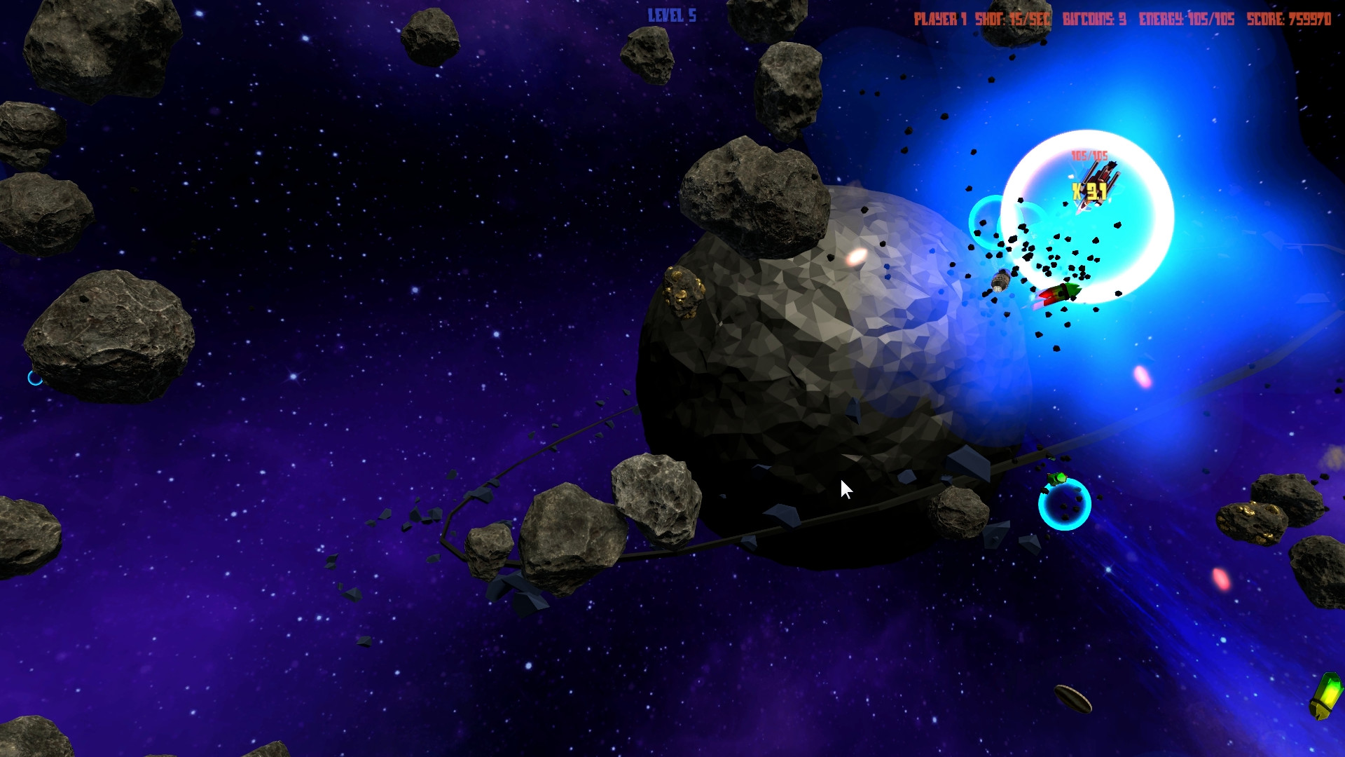 Asteroids 44 (For Four) screenshot 2
