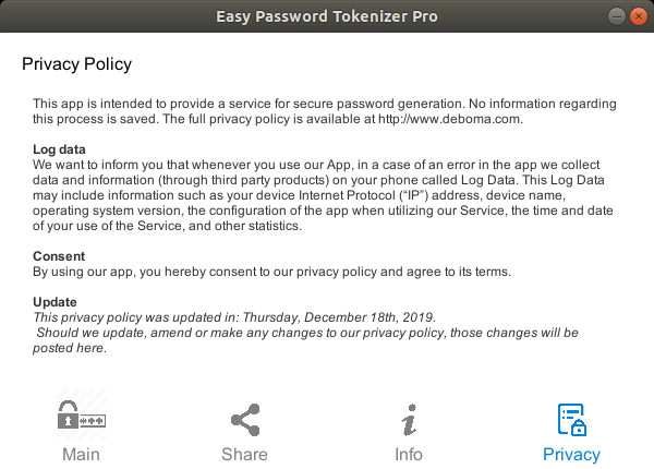 Easy Password Tokenizer Pro screenshot 6