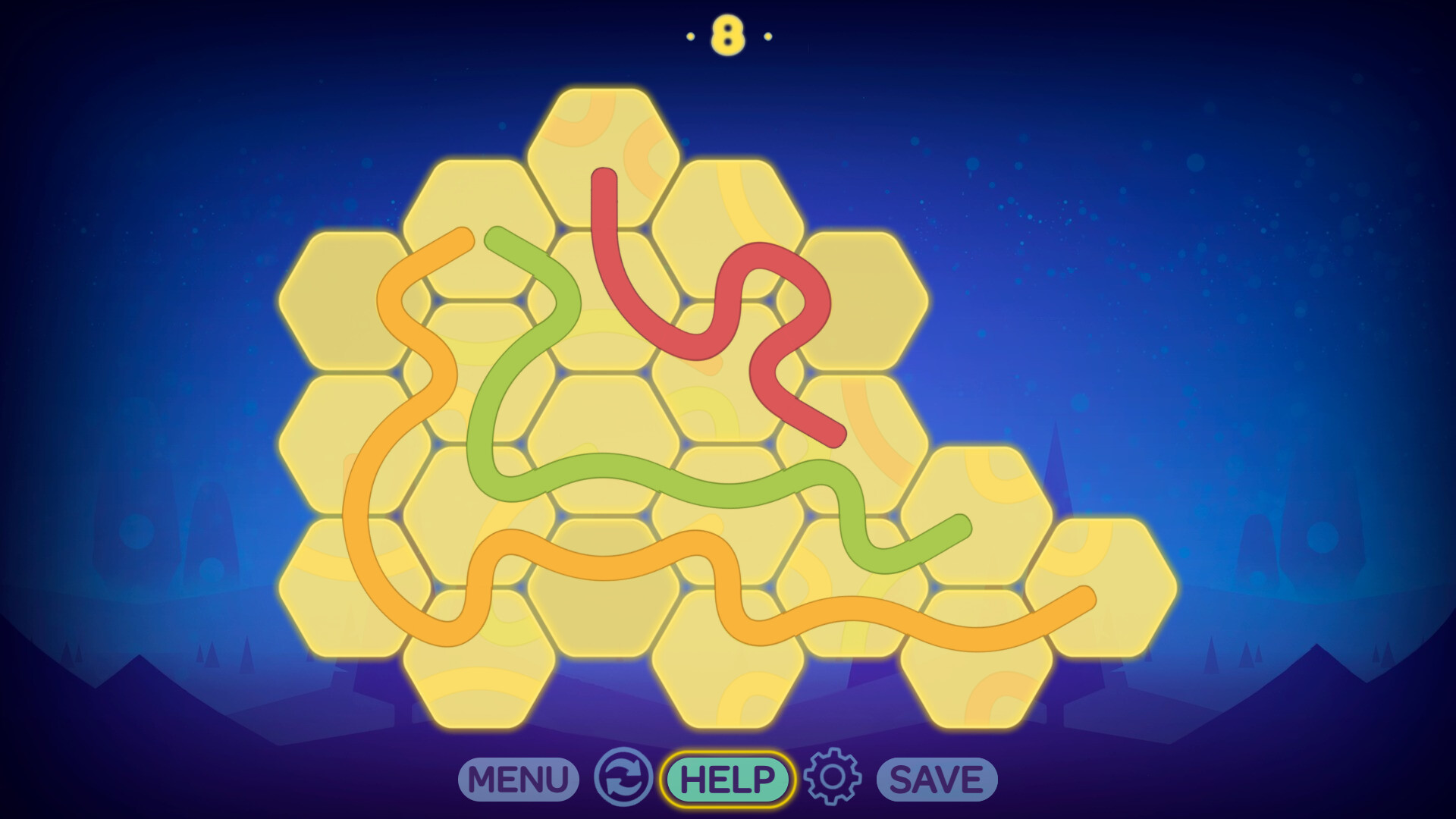 Puzzle - LINES AND KNOTS 3 screenshot 3
