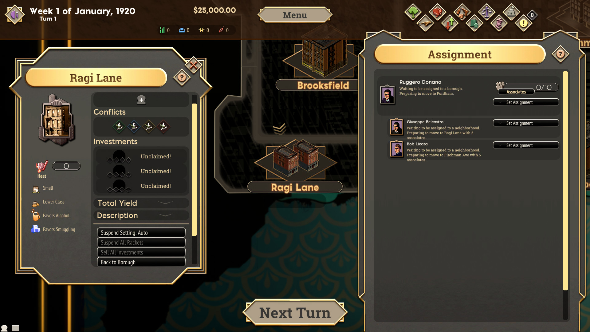 The Commission 1920: Organized Crime Grand Strategy screenshot 4