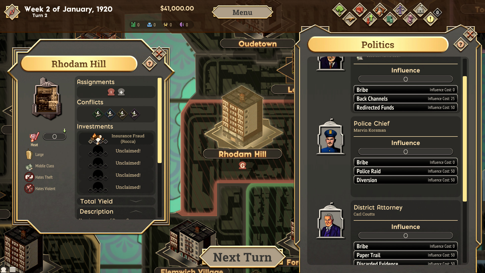 The Commission 1920: Organized Crime Grand Strategy screenshot 6