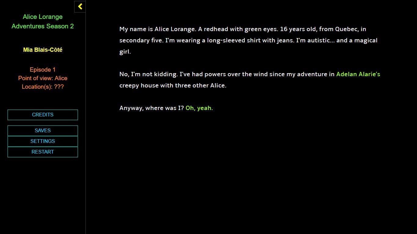 Alice Lorange Adventures Season 2 screenshot 1