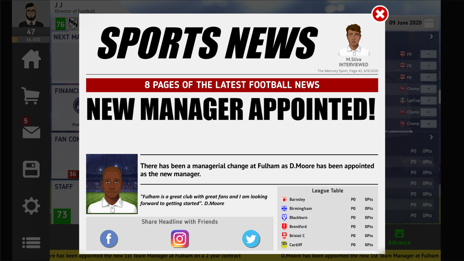 Club Soccer Director 2021 screenshot 8