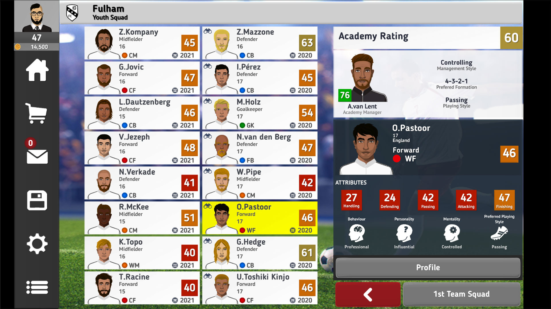 Club Soccer Director 2021 screenshot 6