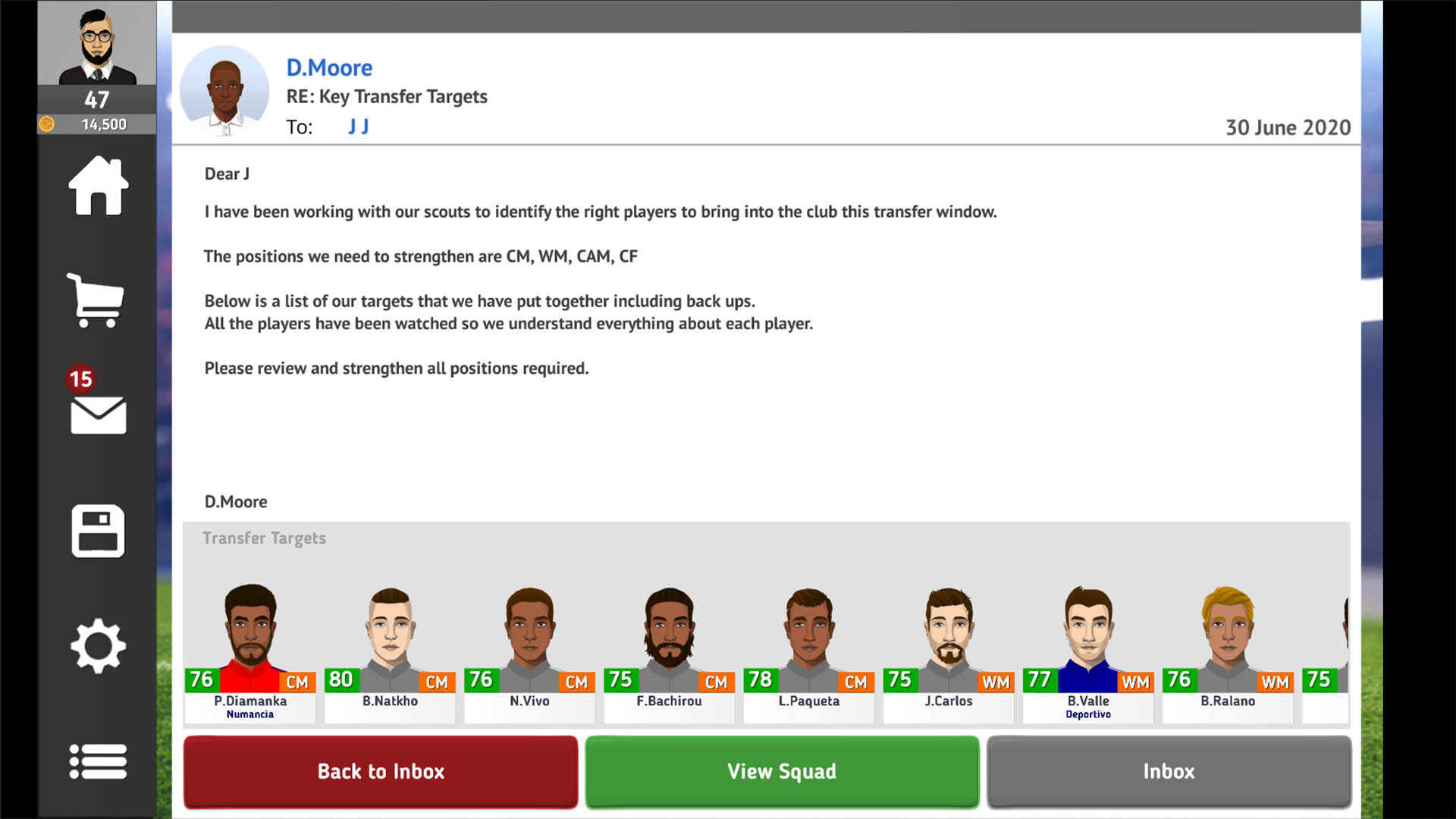 Club Soccer Director 2021 screenshot 10