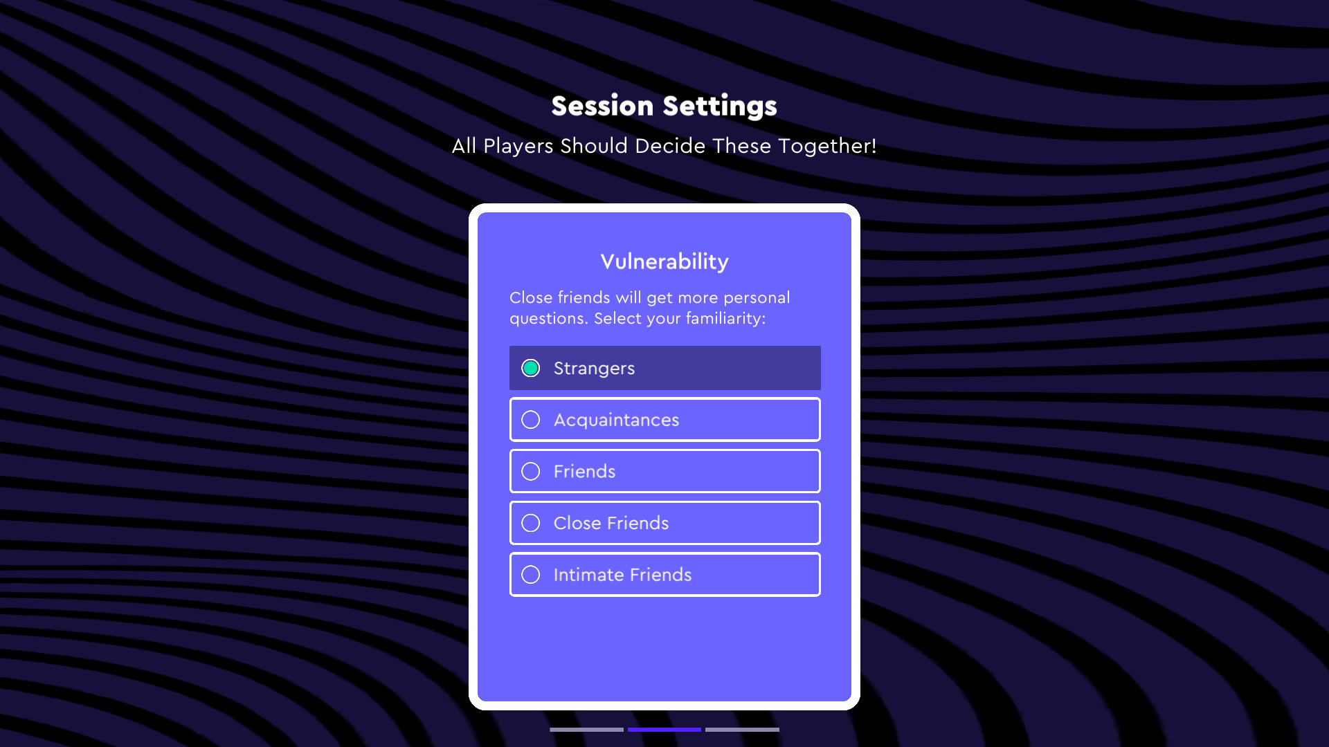 Wild Honesty: A party game for deeper conversations screenshot 3