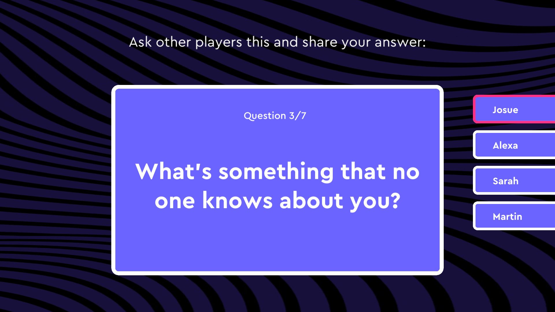 Wild Honesty: A party game for deeper conversations screenshot 5