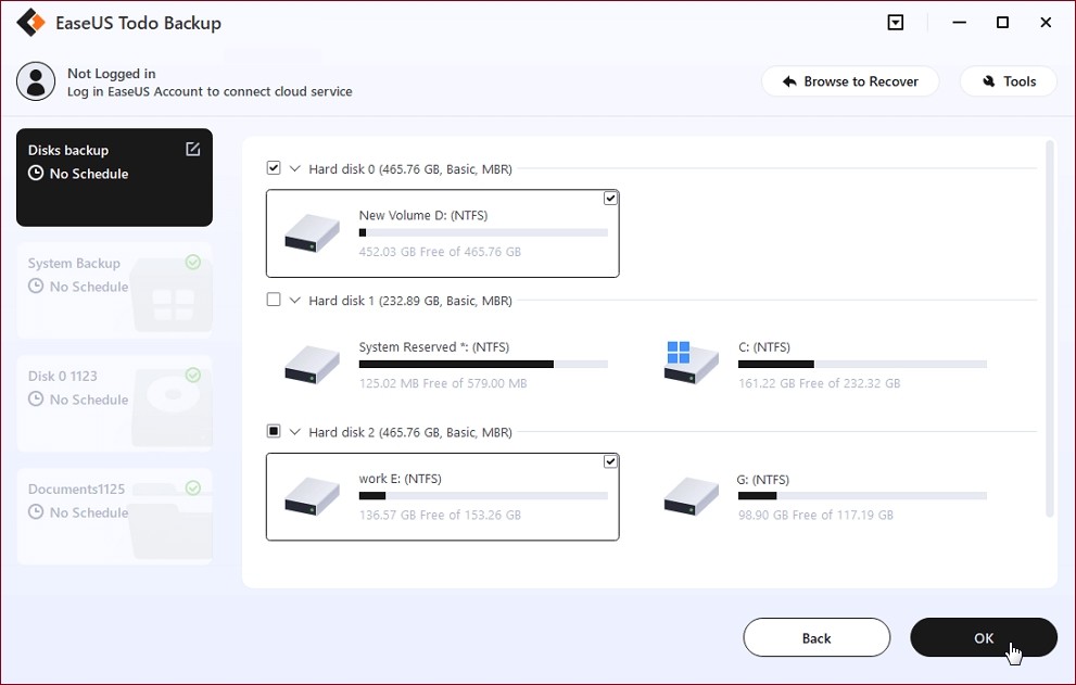EaseUS Todo Backup Home screenshot 1