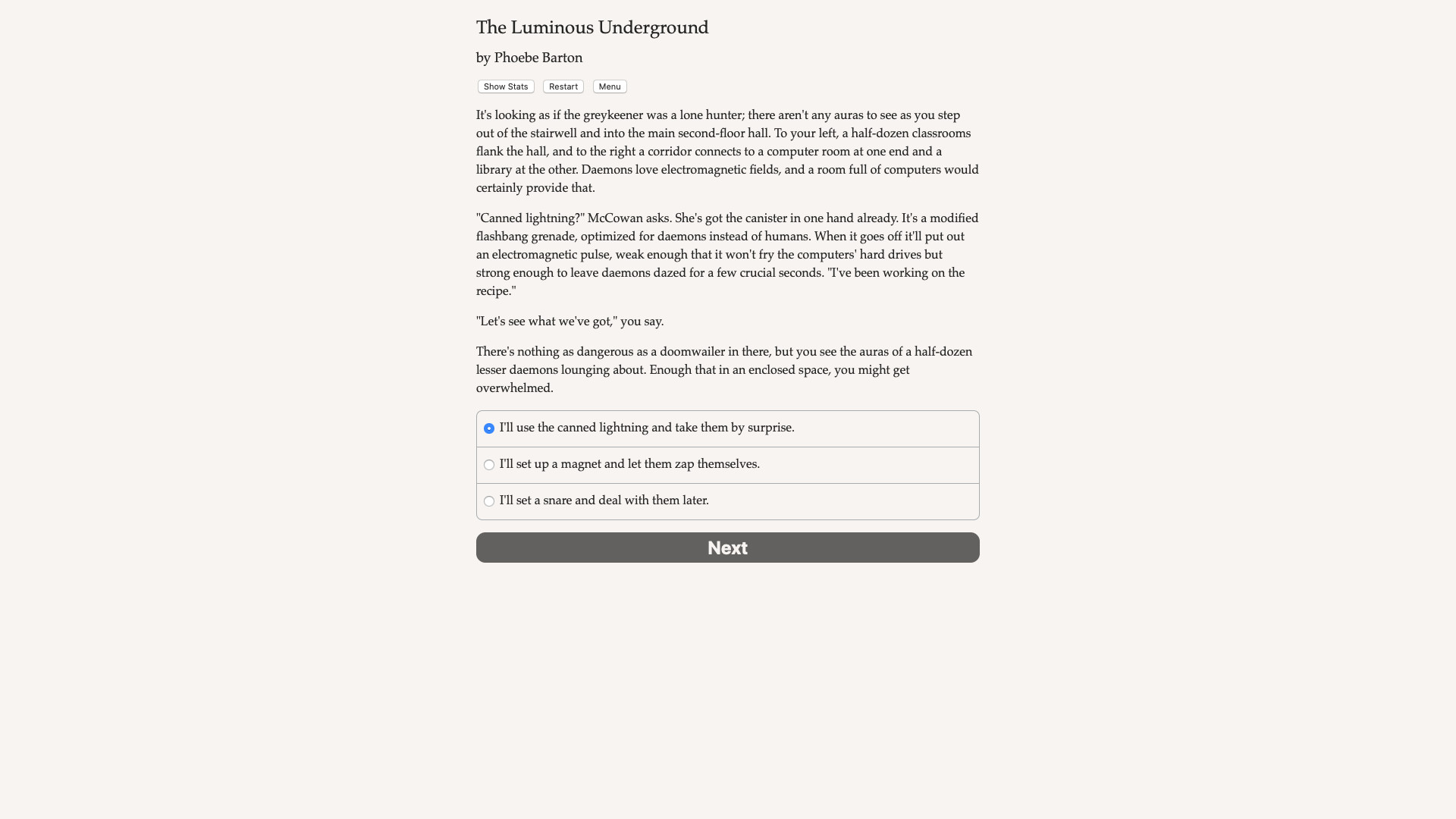 The Luminous Underground screenshot 1