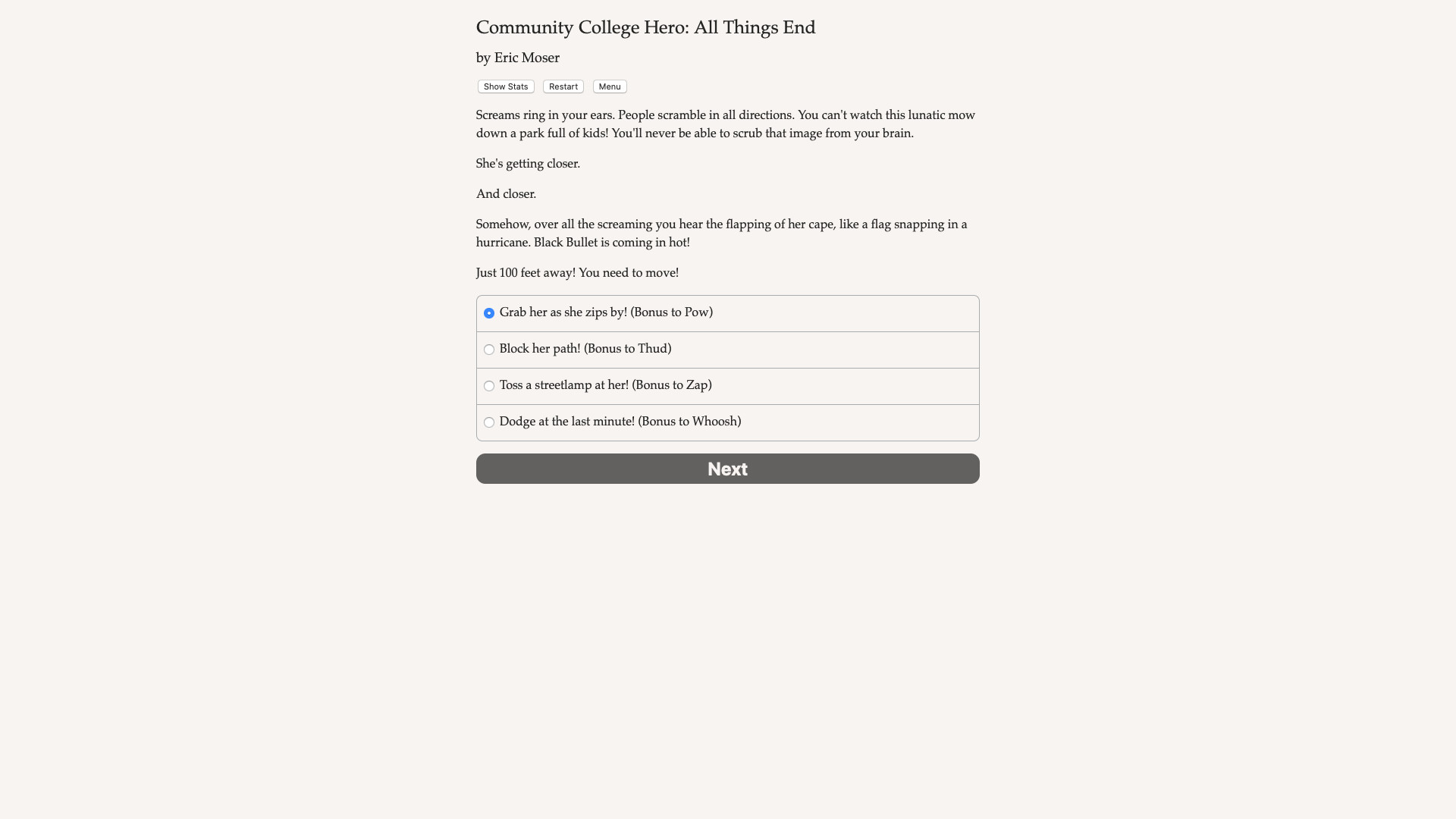 Community College Hero: All Things End screenshot 1