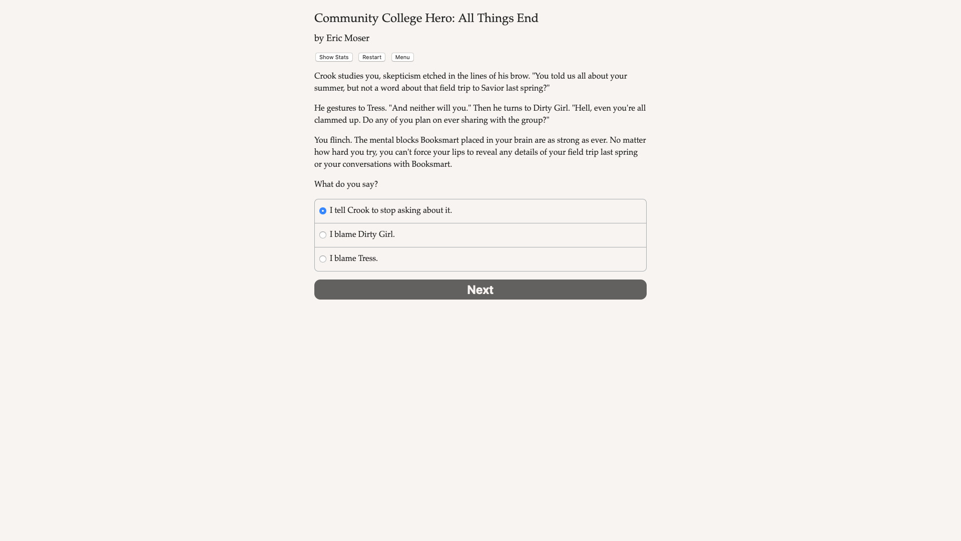 Community College Hero: All Things End screenshot 3