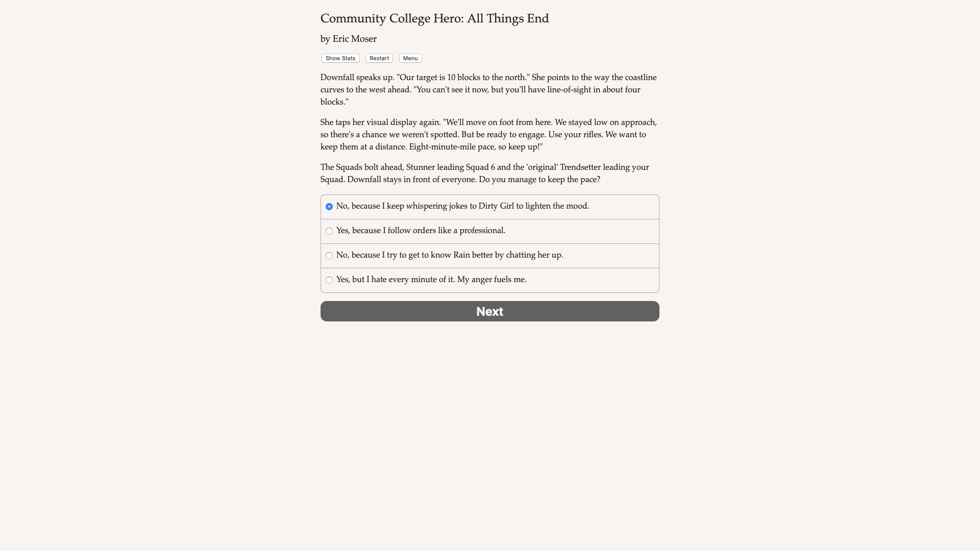 Community College Hero: All Things End screenshot 2