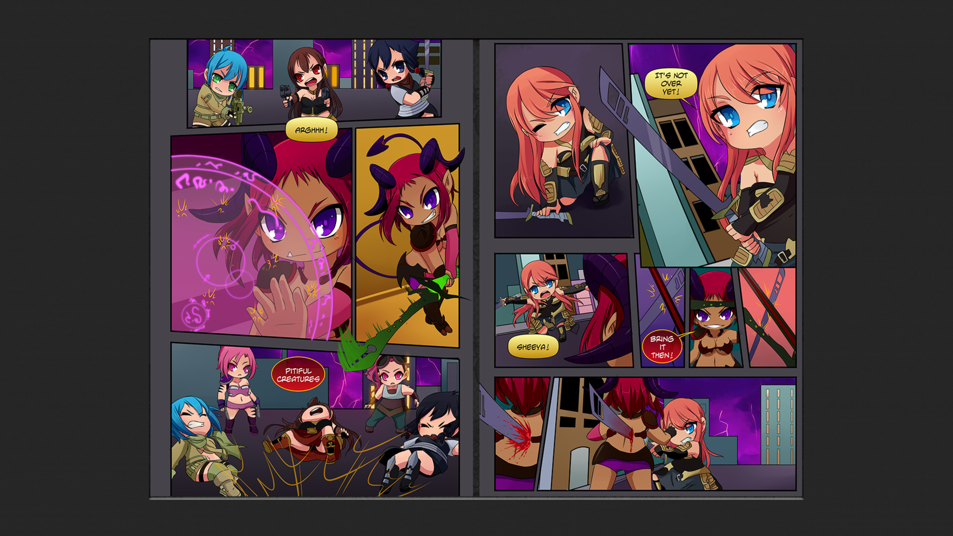 Chibi Wars Kinetic Novel screenshot 6