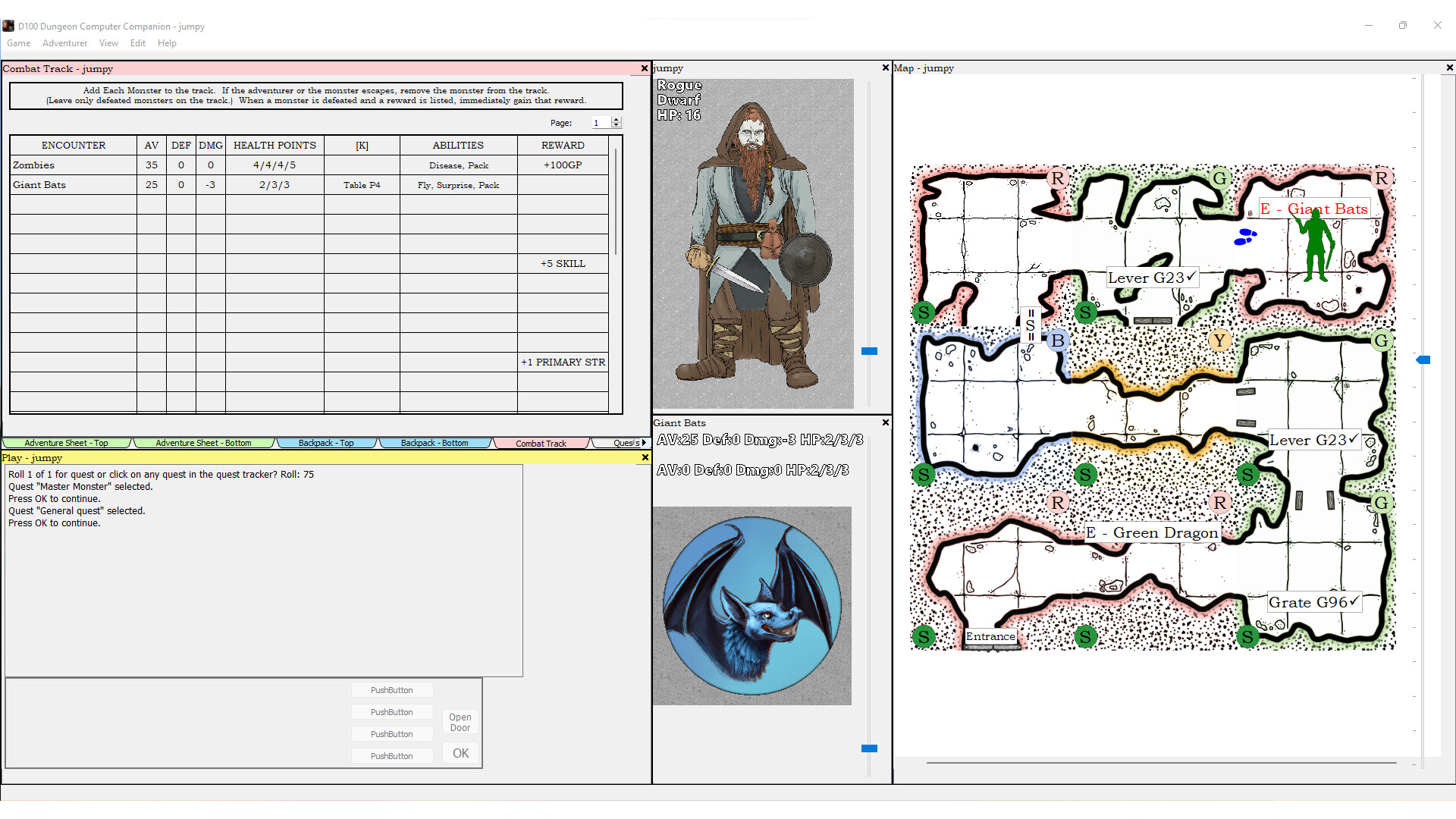 D100 Dungeon Computer Companion screenshot 5