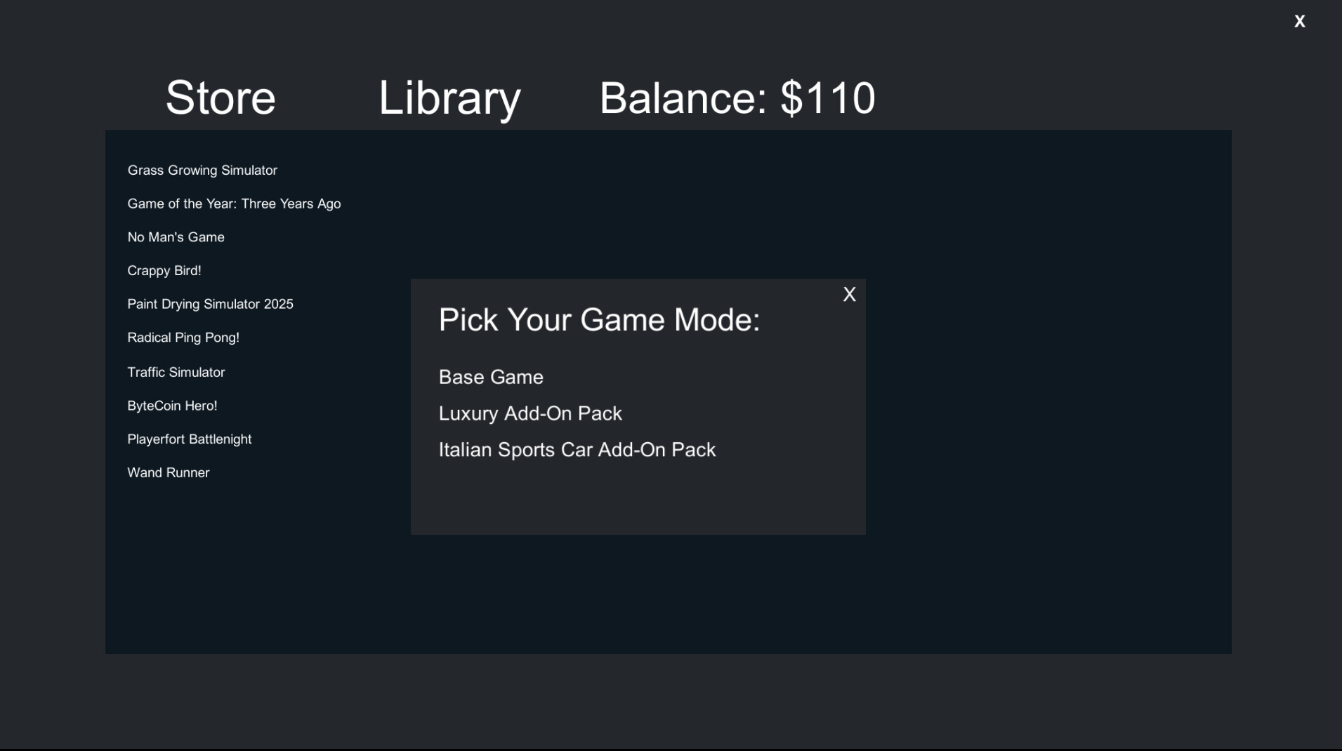Video Game Library Simulator screenshot 3