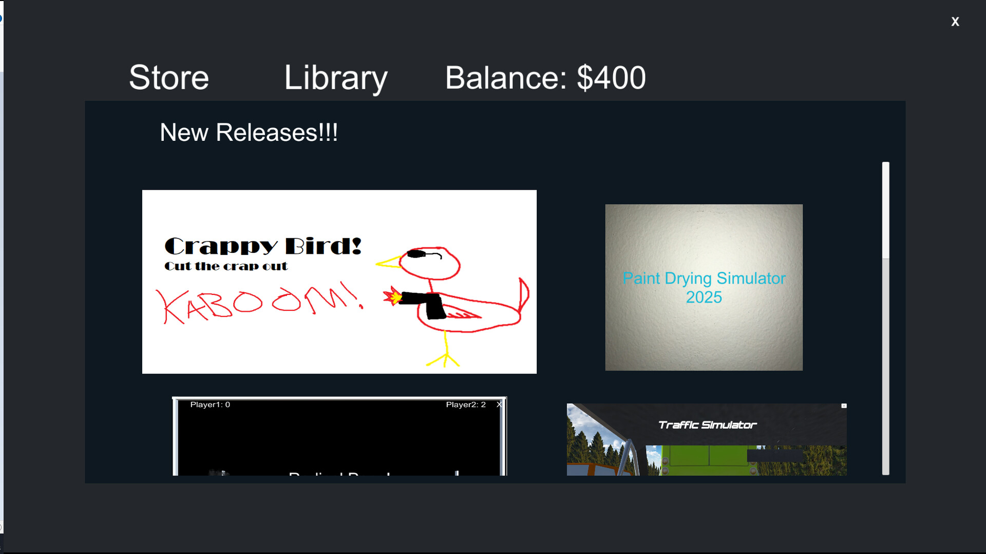 Video Game Library Simulator screenshot 2