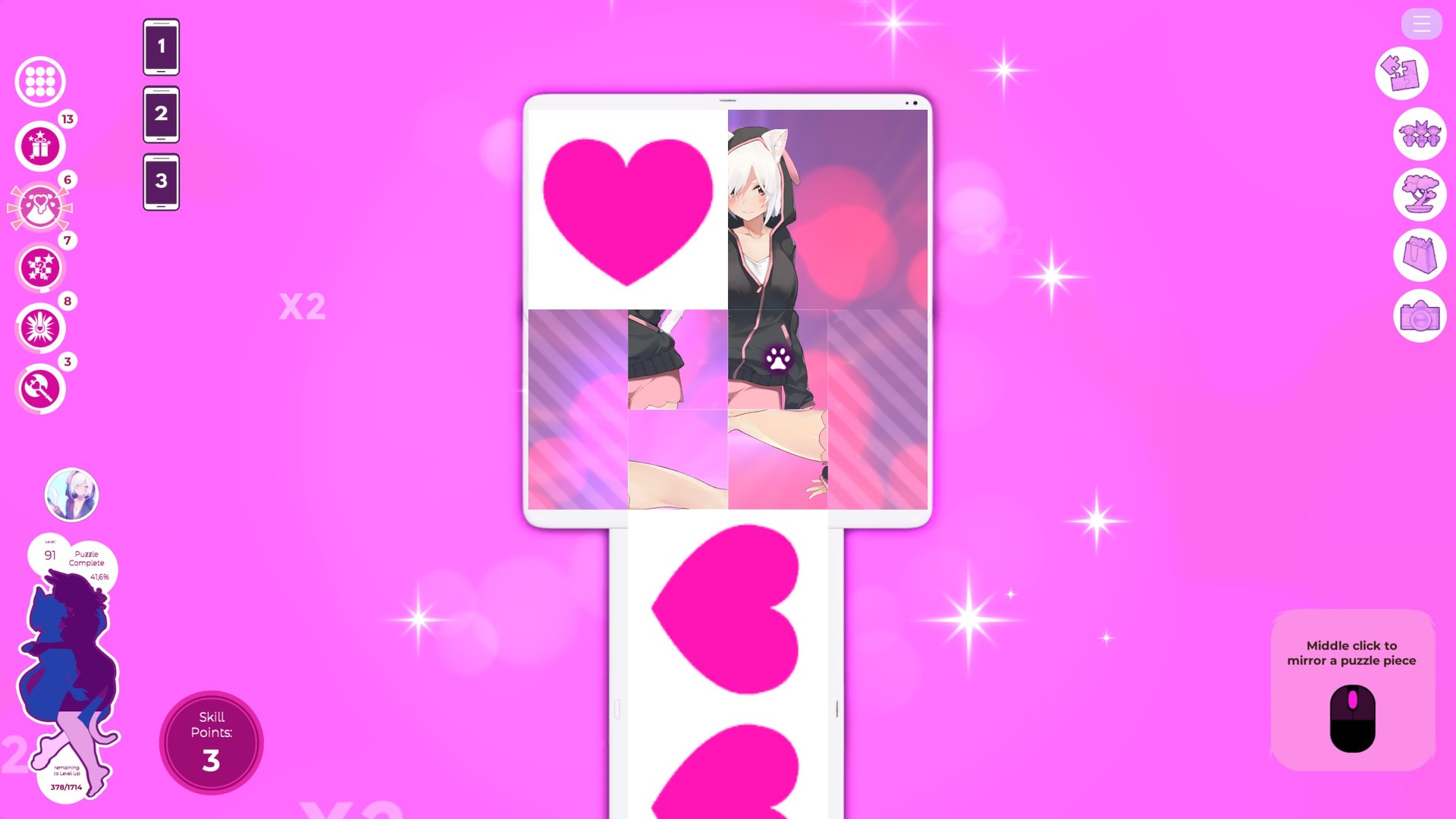 Mosaique Neko Waifus 3 screenshot 13