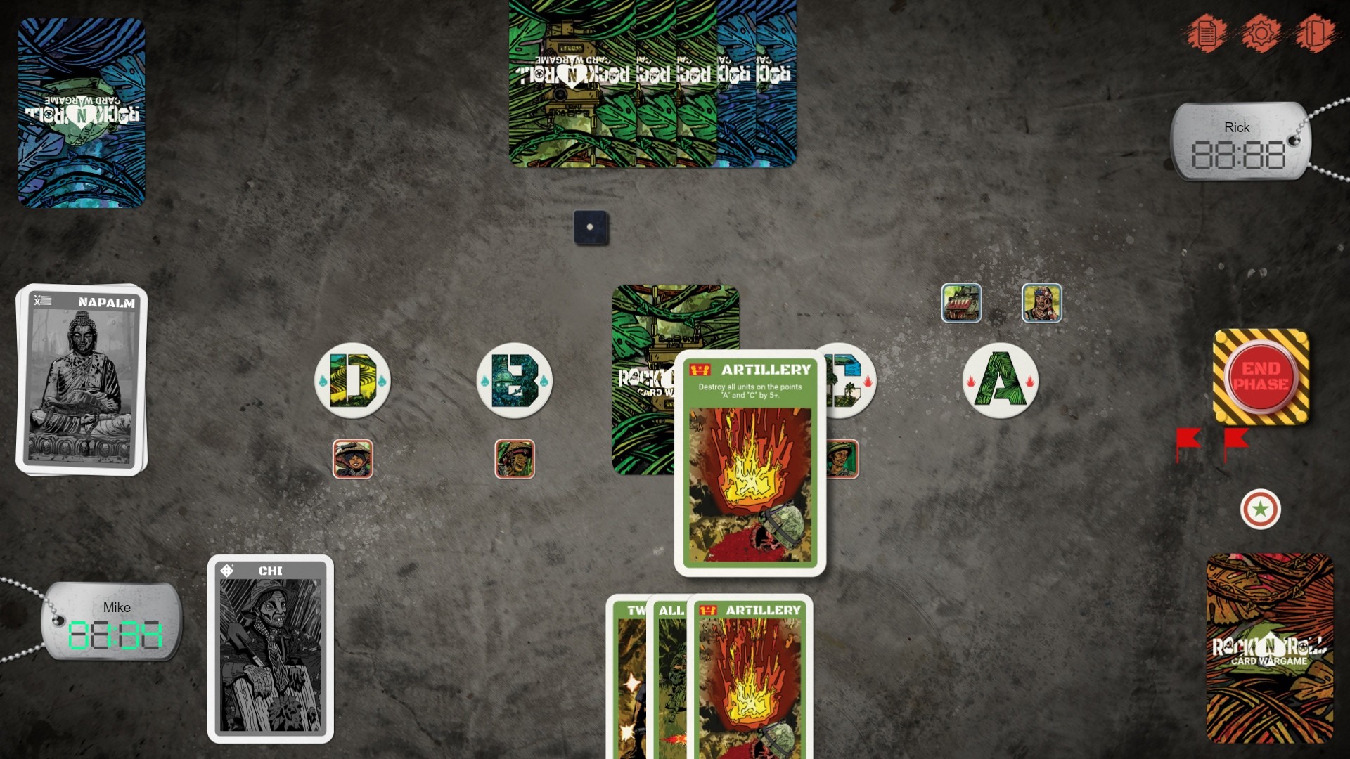 Rock'n'Roll: Card Wargame screenshot 2