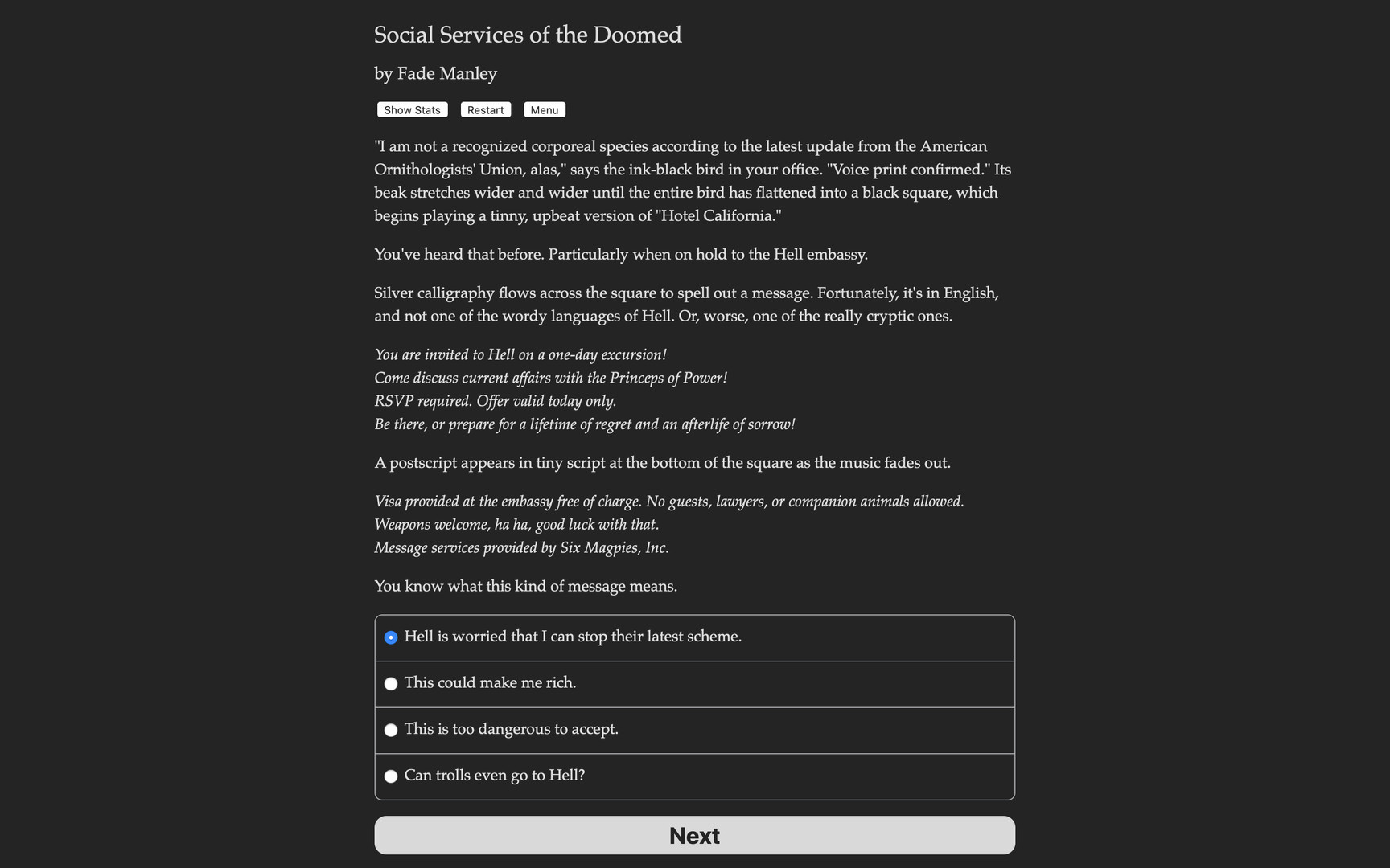 Social Services of the Doomed screenshot 2