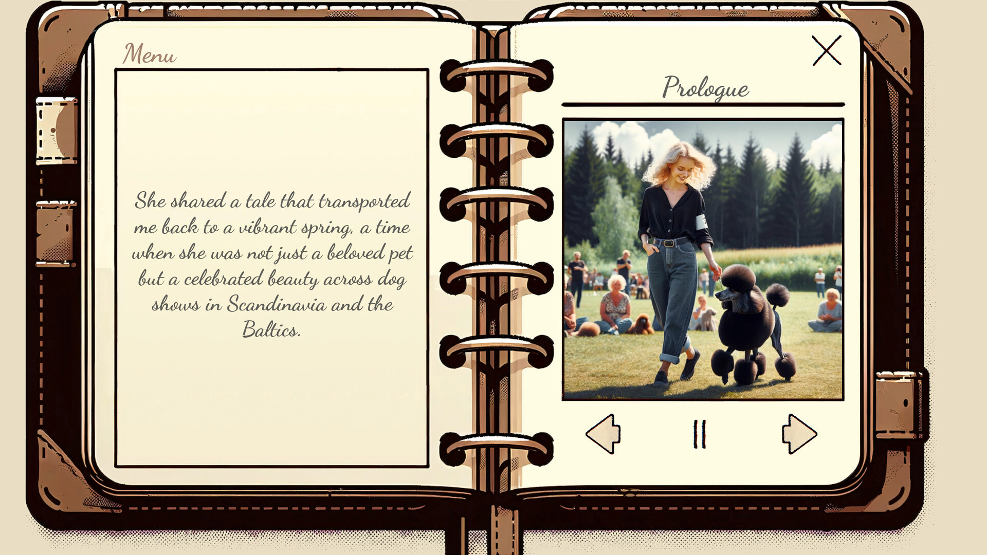 My Poodle's Diary - Visual Novel screenshot 1