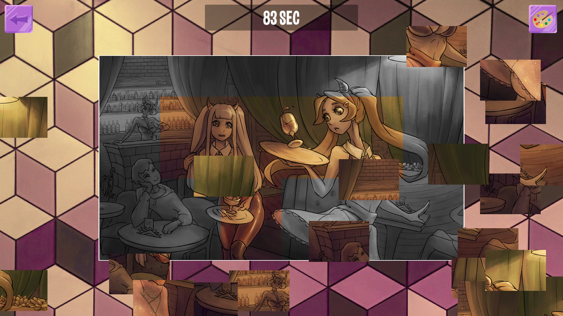 Girls on puzzle screenshot 6