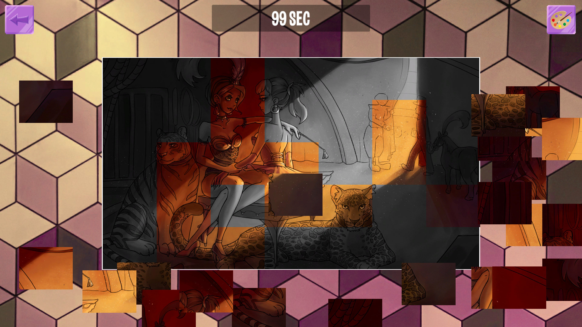 Girls on puzzle screenshot 7