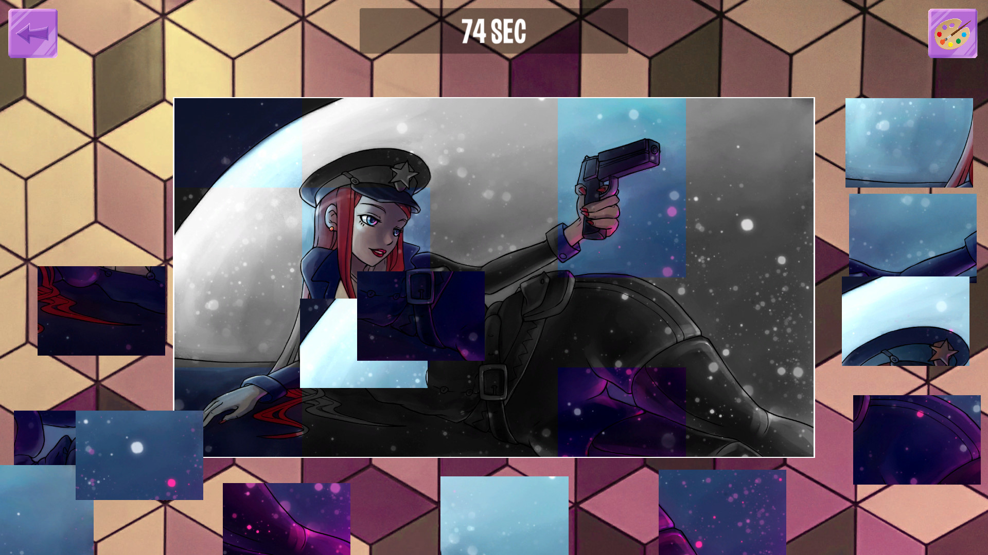 Girls on puzzle screenshot 2