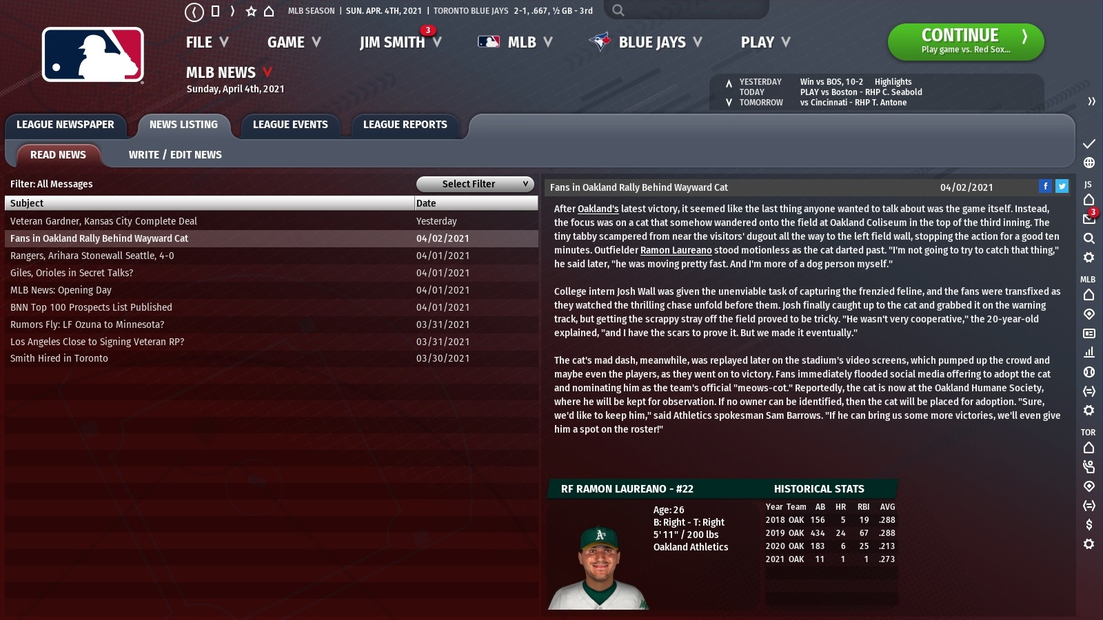 Out of the Park Baseball 22 screenshot 7