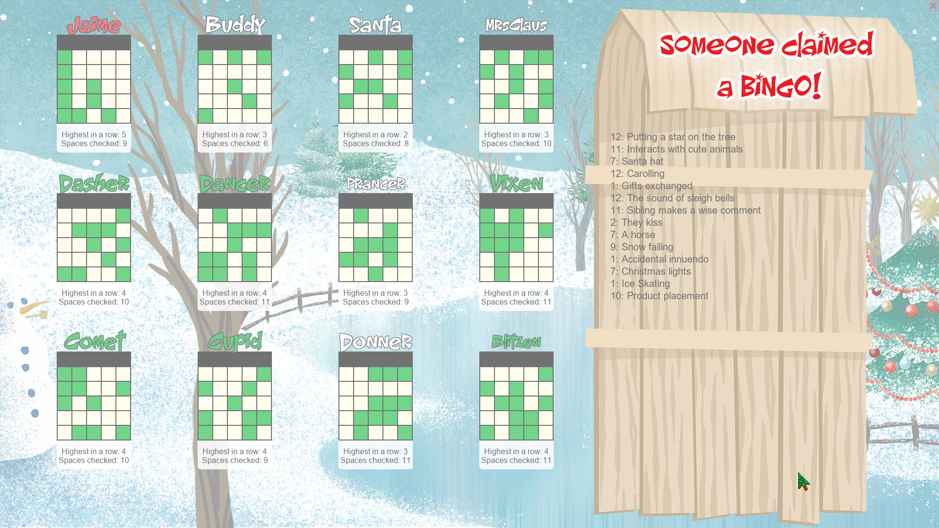 Christmas Movie Bingo screenshot 4