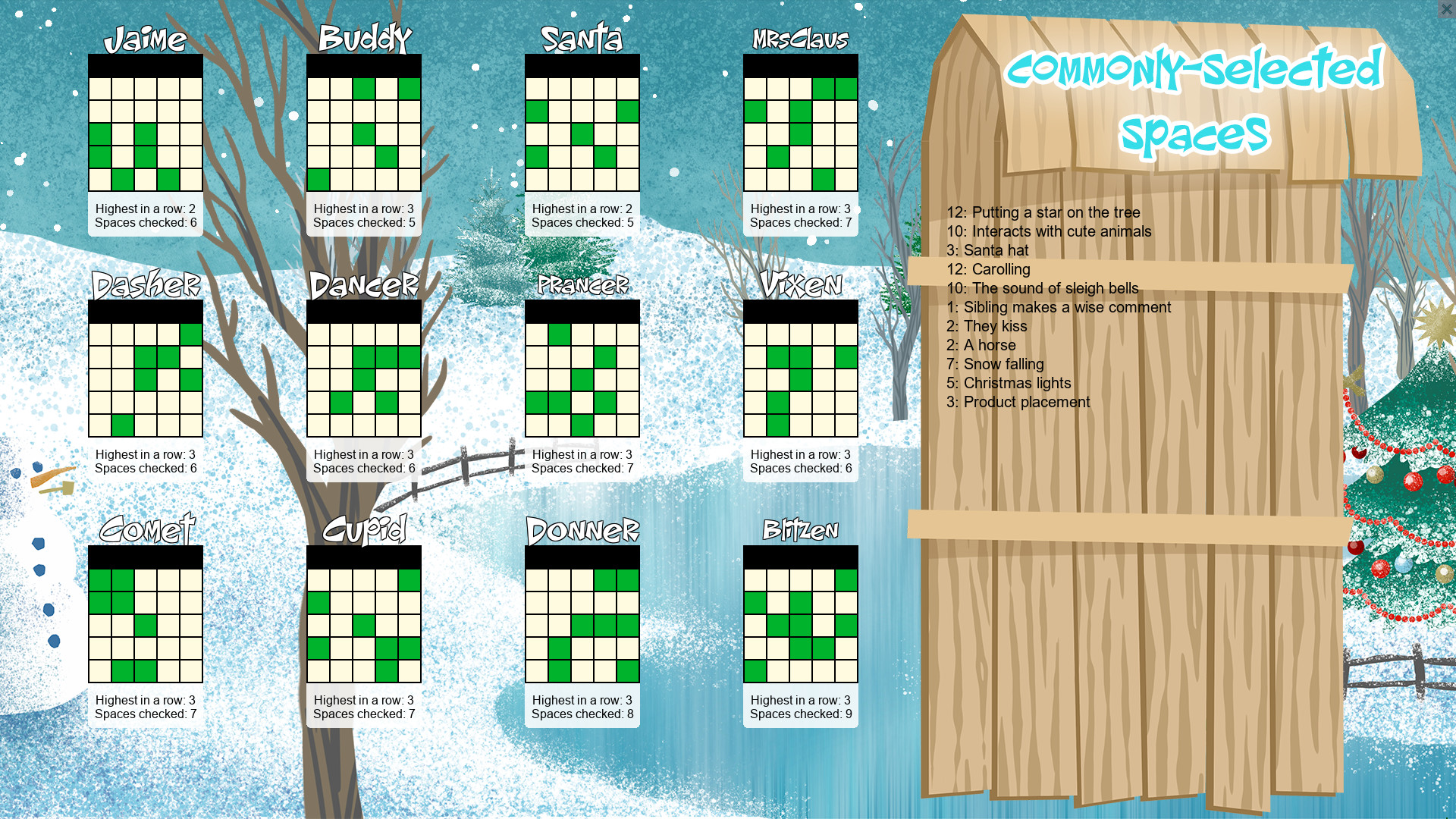 Christmas Movie Bingo screenshot 2